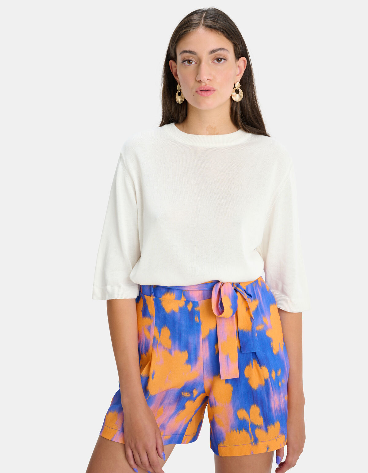 Strick-T-Shirt Offwhite EKSEPT