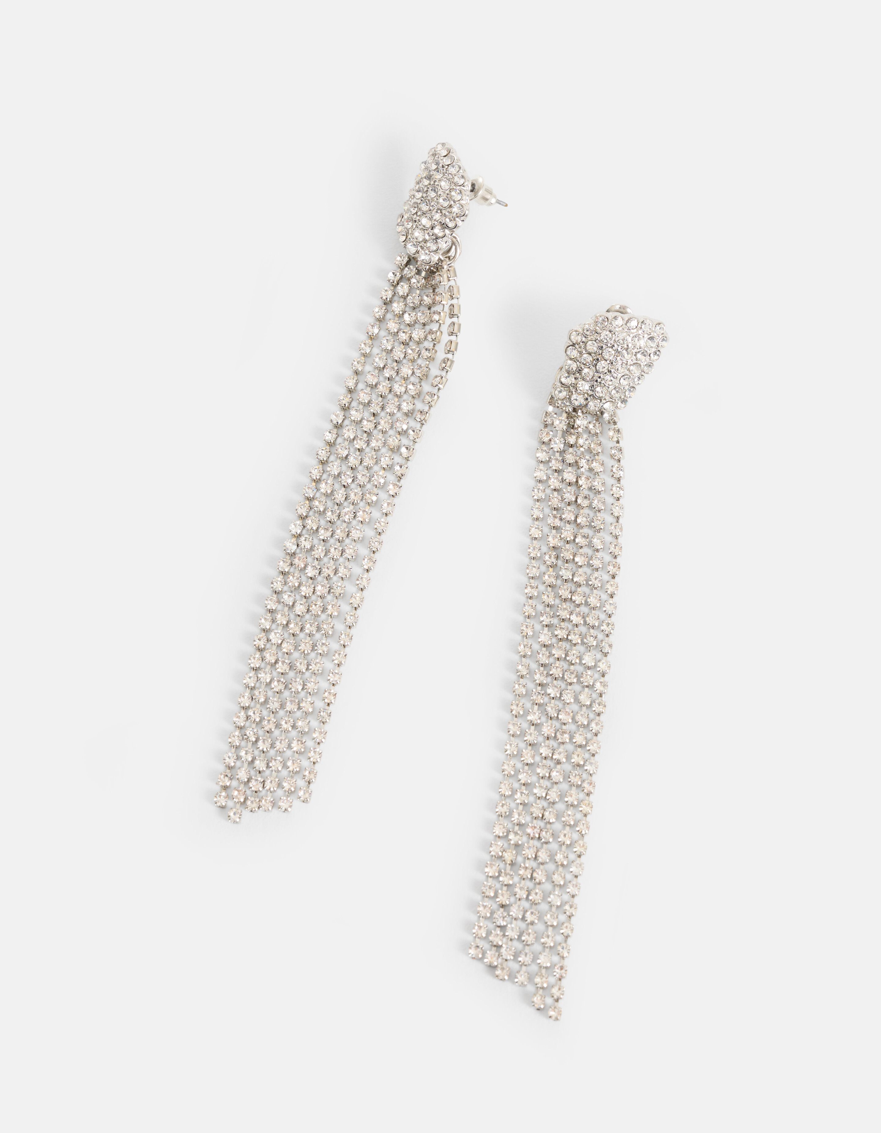 Strass-Ohrringe Silber SHOEBY ACCESSOIRES