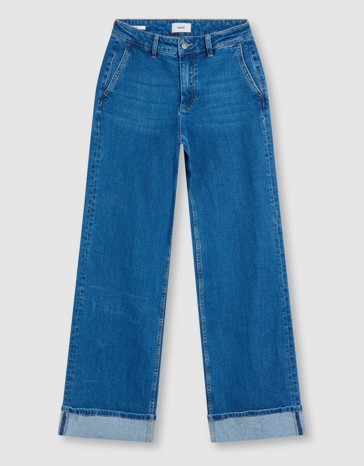Klassische Jeans mit weitem Bein Dunkelblau SHOEBY WOMEN