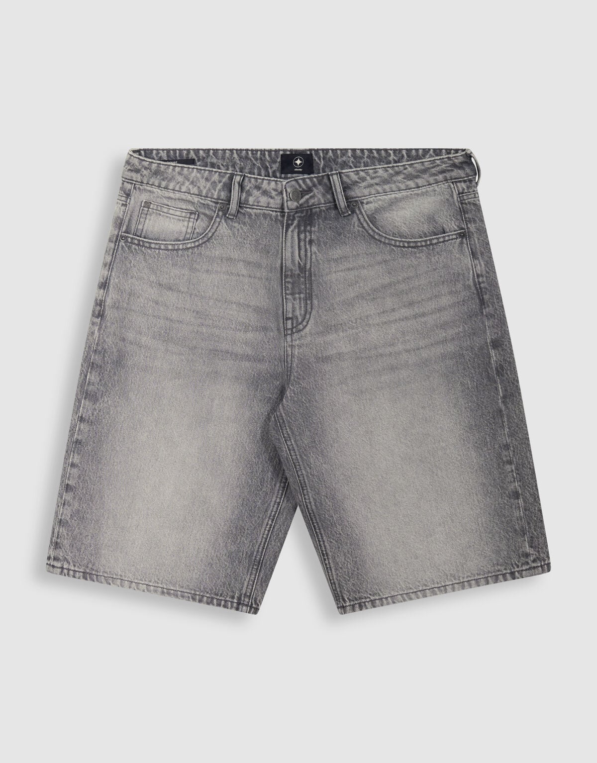Relaxed Fit Denim Shorts Grau SHOEBY MEN