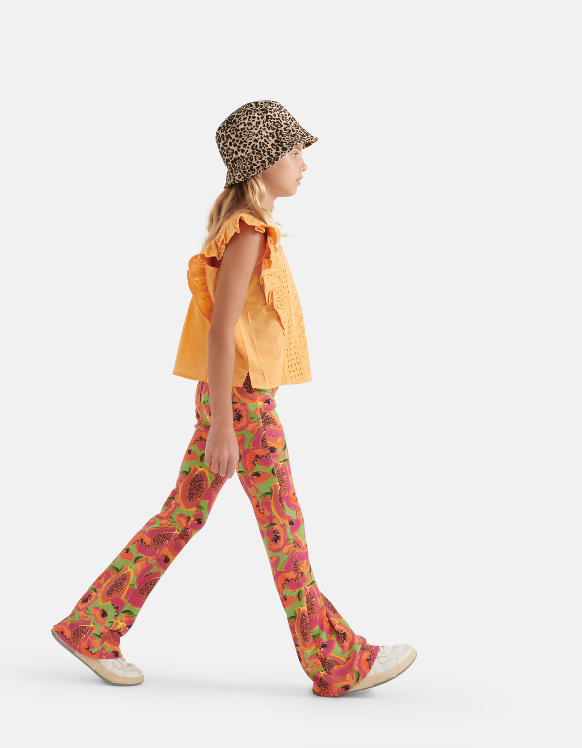 Stickerei-Oberteil Orange SHOEBY GIRLS