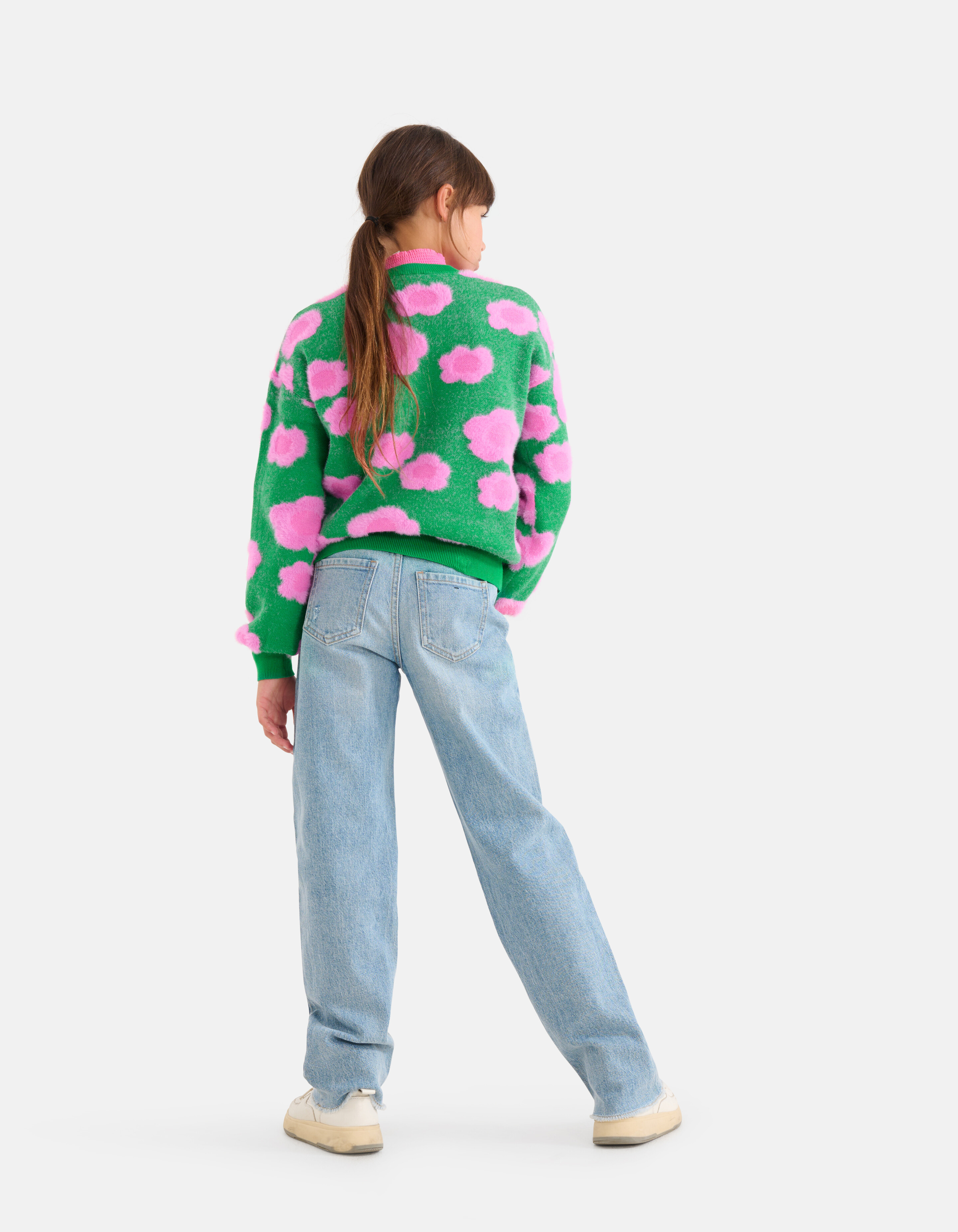 Cardigan mit Blumendruck Grün SHOEBY GIRLS