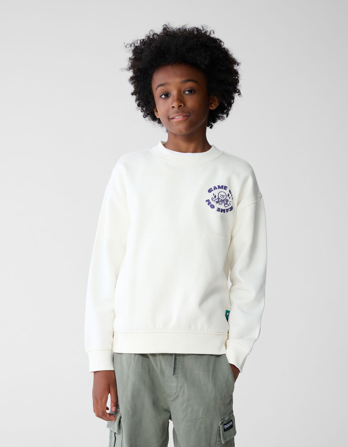 Game On Artwork Pullover Off White SHOEBY BOYS