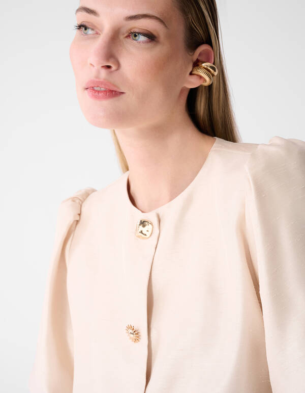 Button Bluse Gebrochen Wei&szlig; Von Fred SHOEBY WOMEN