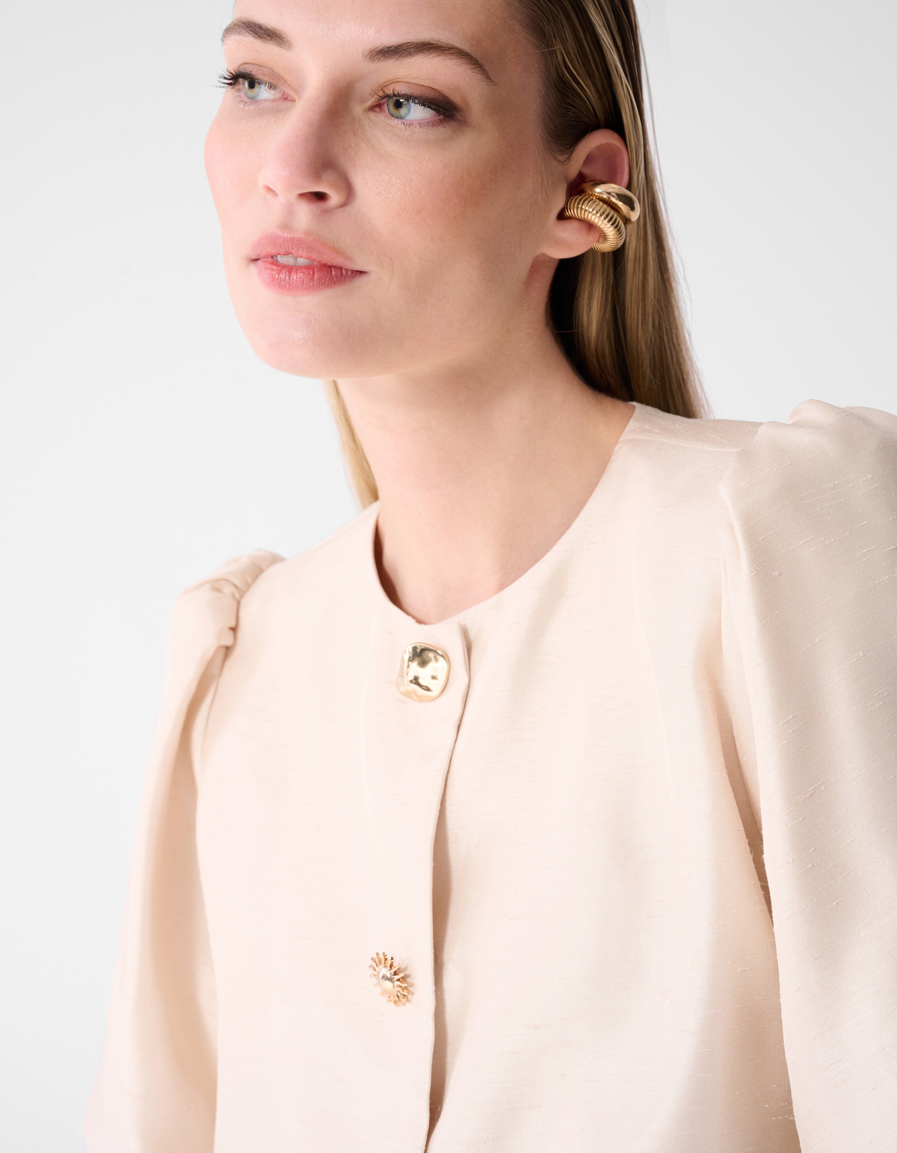 Button Bluse Gebrochen Wei&szlig; Von Fred SHOEBY WOMEN