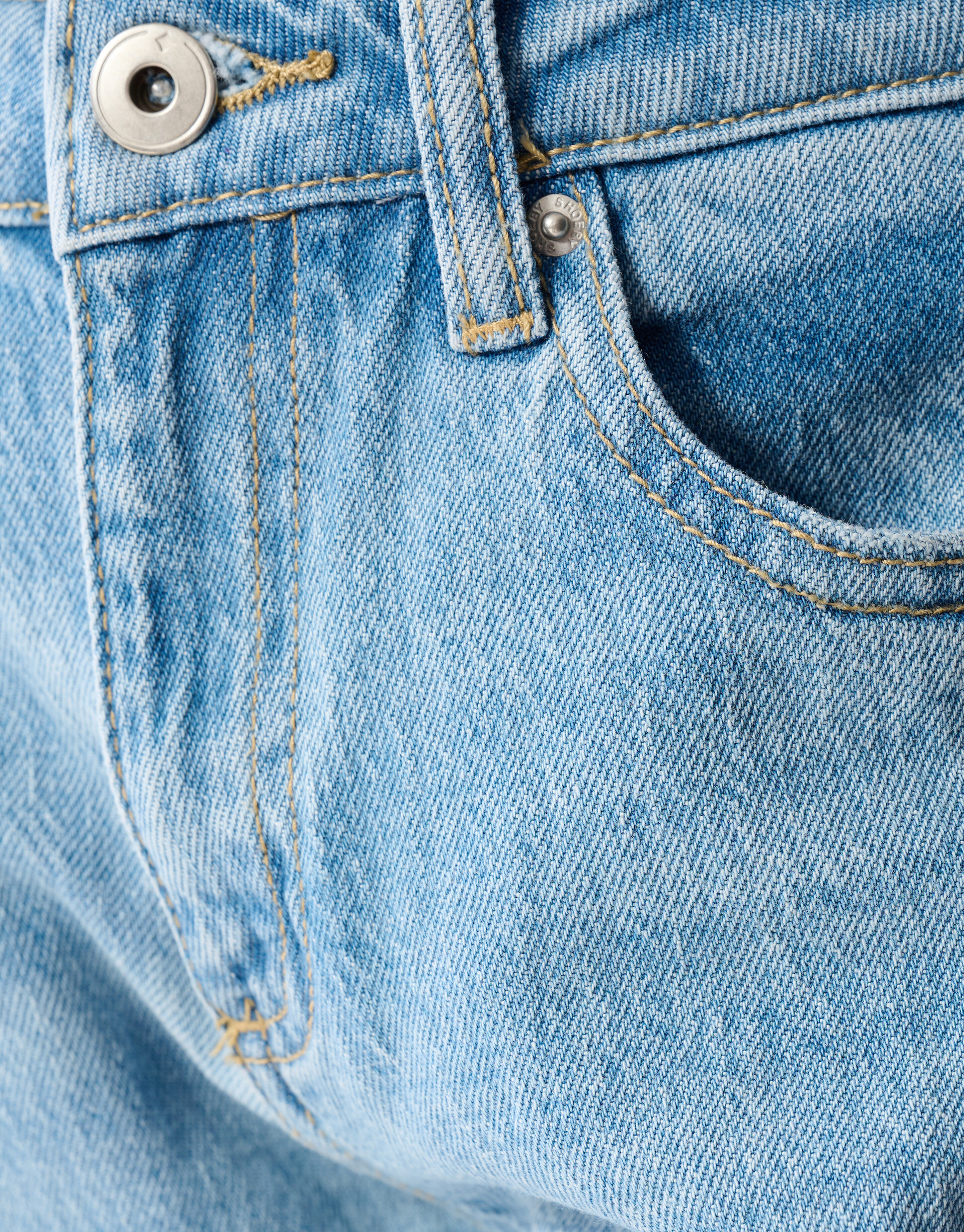 Zerst&ouml;rte Straight Leg Jeans Blauw SHOEBY GIRLS