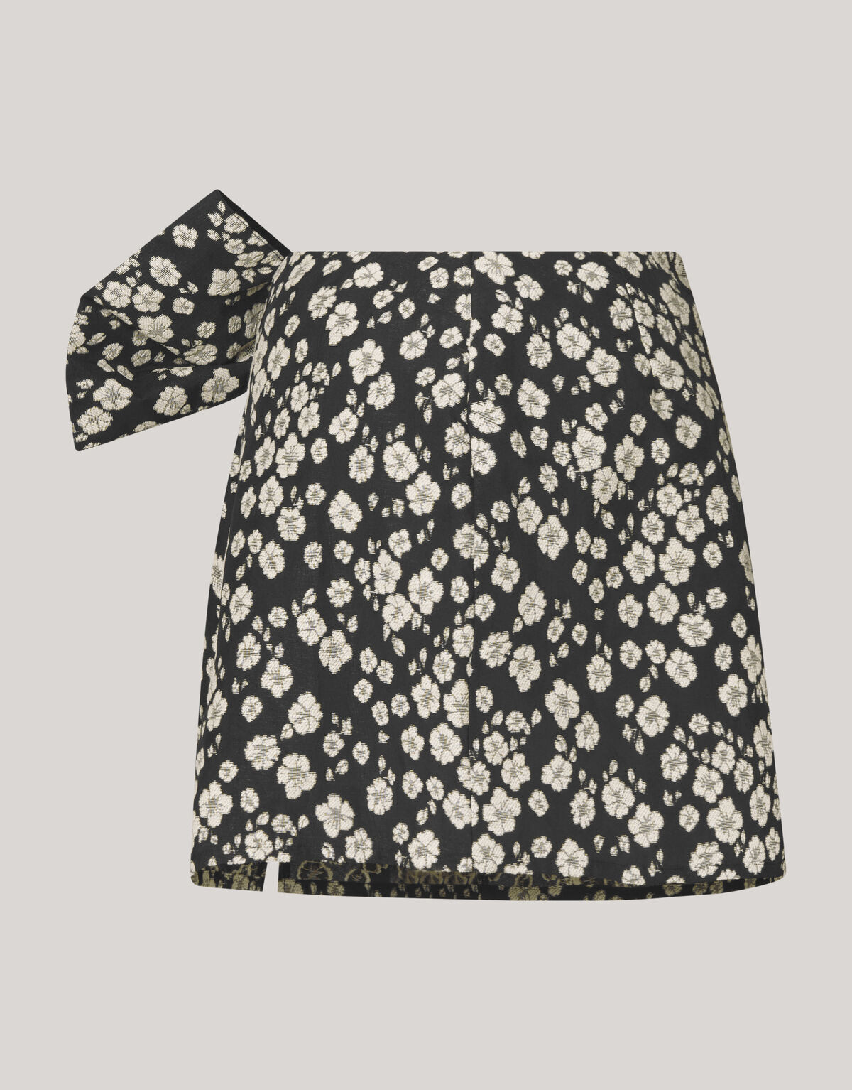 Jacquard-Minirock Schwarz/Weiß SHOEBY WOMEN
