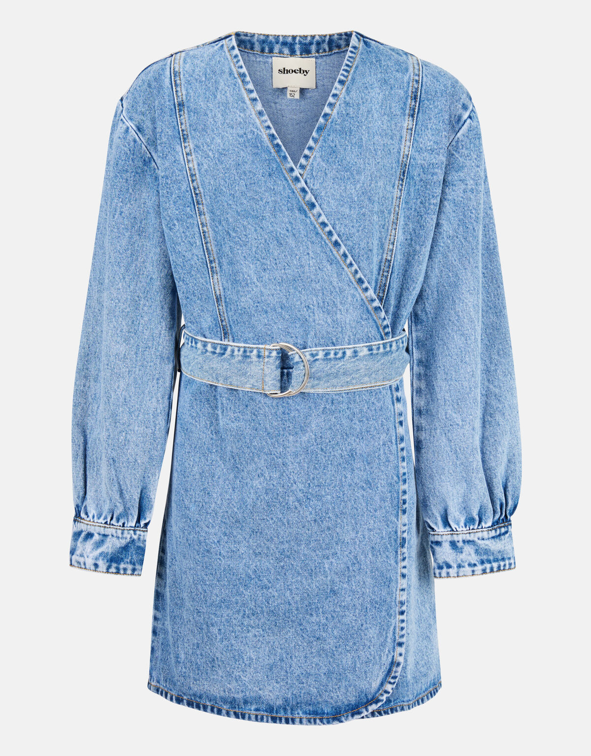 Wickelkleid aus Denim gebleicht SHOEBY GIRLS