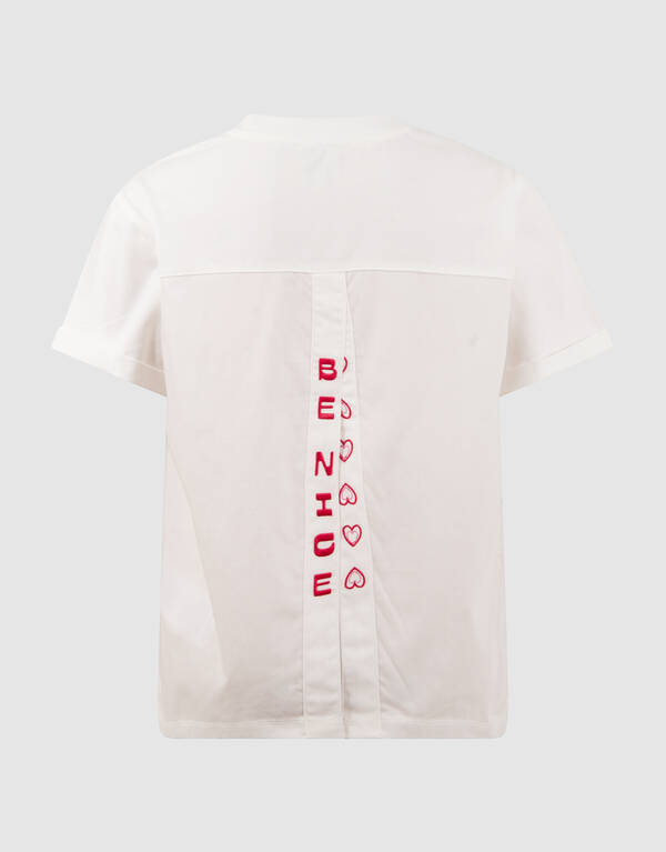 Split Artwork T-Shirt Wei&szlig; SHOEBY GIRLS