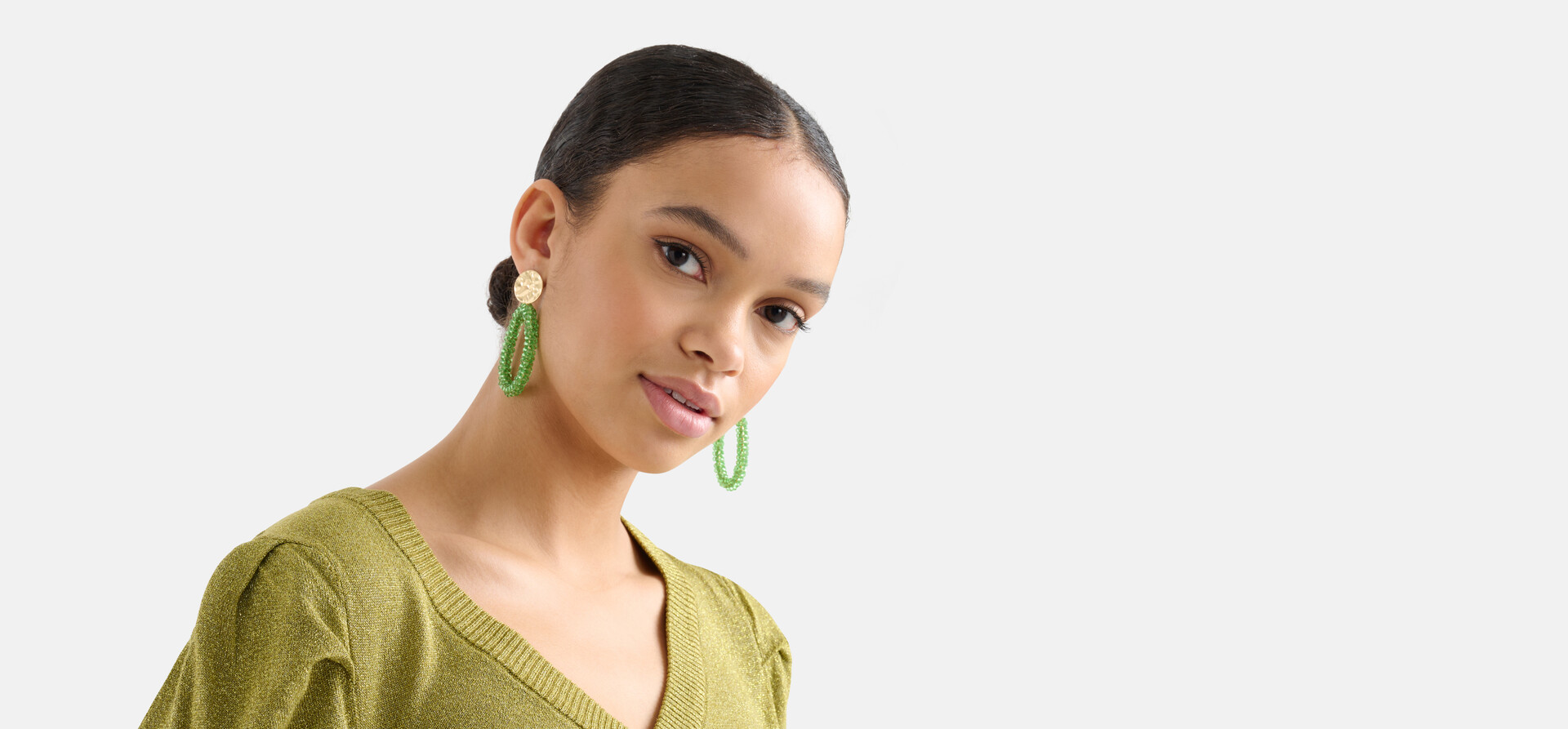 Grüne Ohrringe SHOEBY ACCESSOIRES