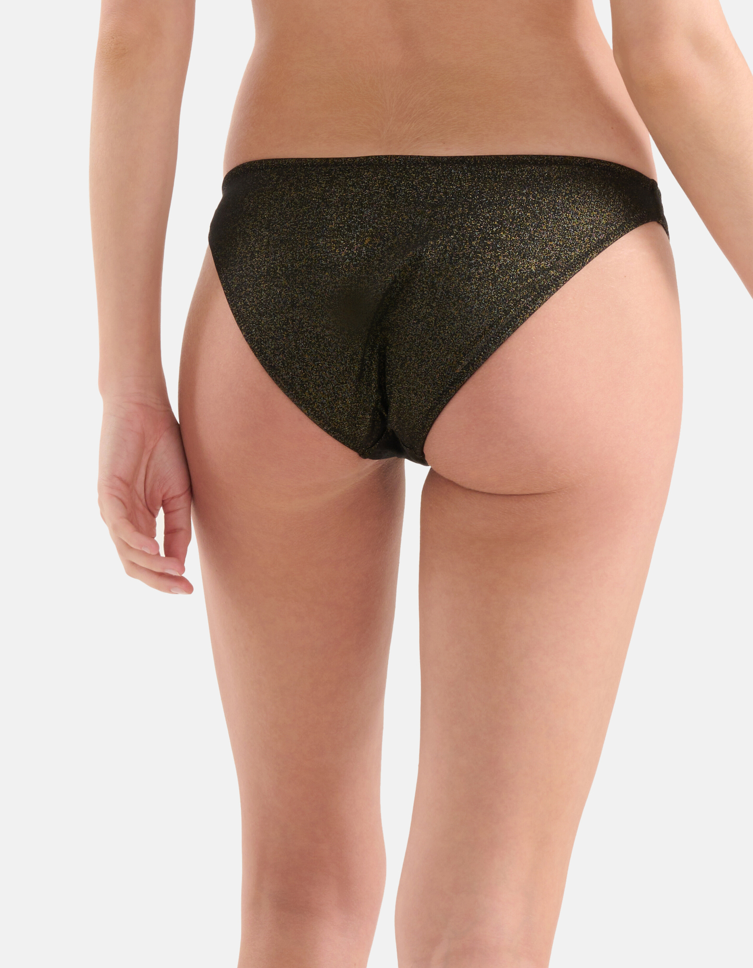 Glitzer-Bikiniunterteil Schwarz SHOEBY ACCESSOIRES