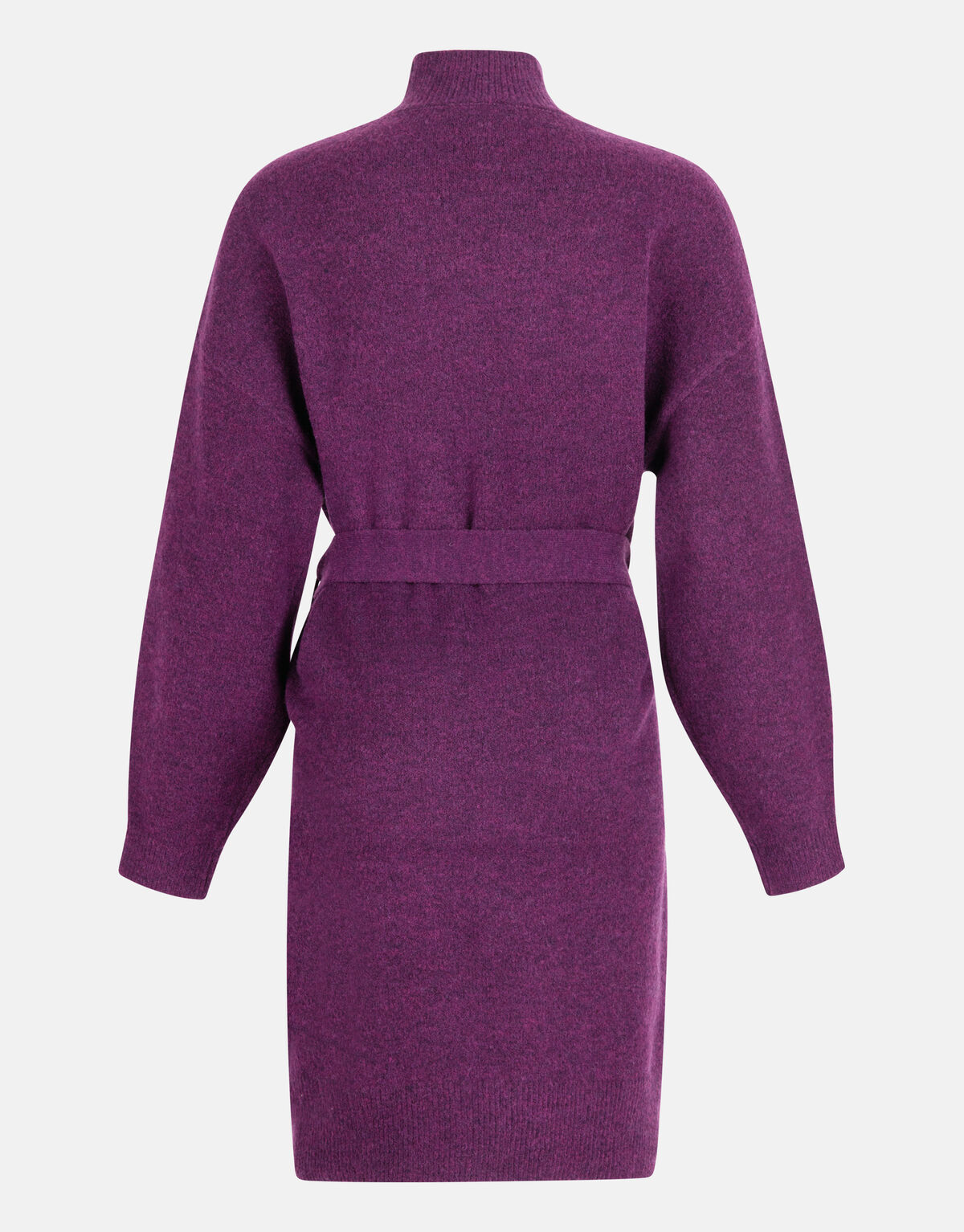 Pulloverkleid mit Gürtel Dunkellila SHOEBY WOMEN