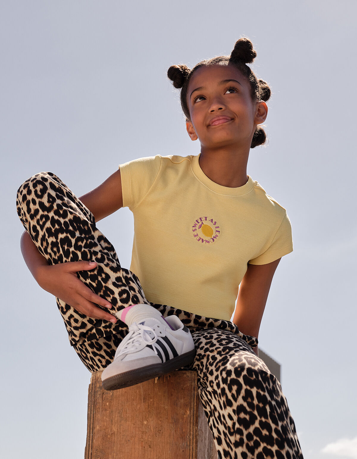 Lemon Crop Top Hellgelb SHOEBY GIRLS