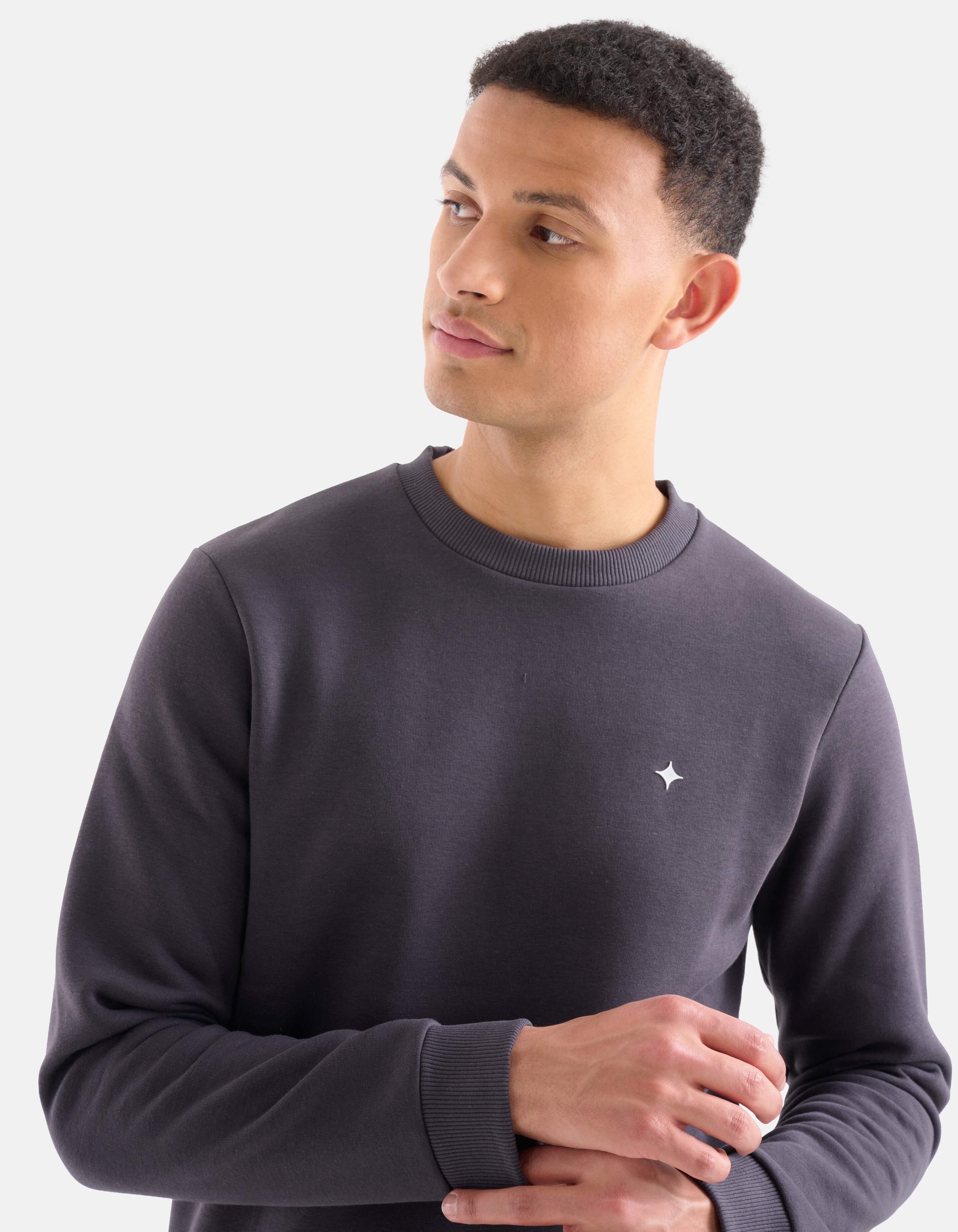 Sparkle Pullover Dunkelgrau SHOEBY MEN