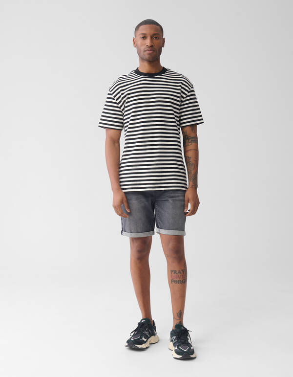 Denim Short Dunkelgrau SHOEBY MEN