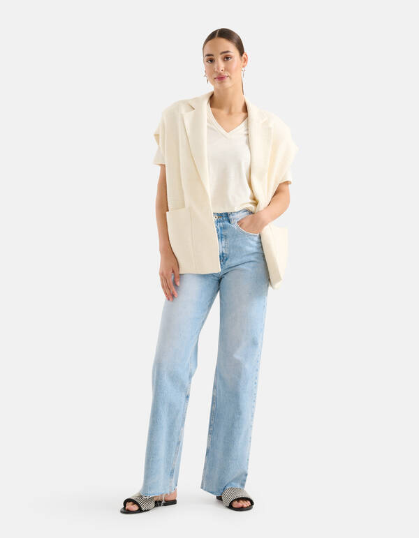 Übergroßes Gilet Off White SHOEBY WOMEN