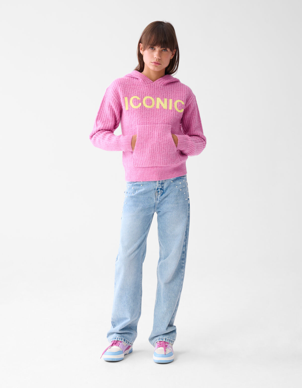 Textdruck Hoodie Rosa SHOEBY GIRLS
