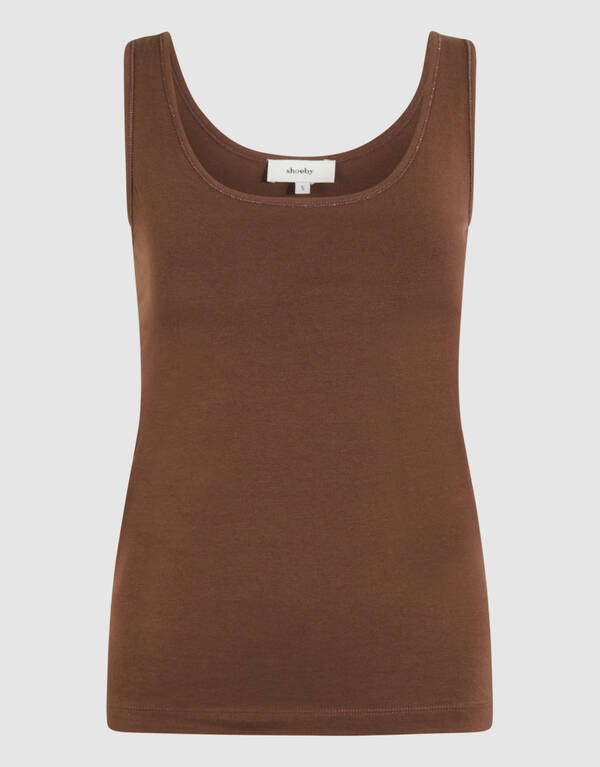 Basic Tanktop Hellbraun SHOEBY WOMEN