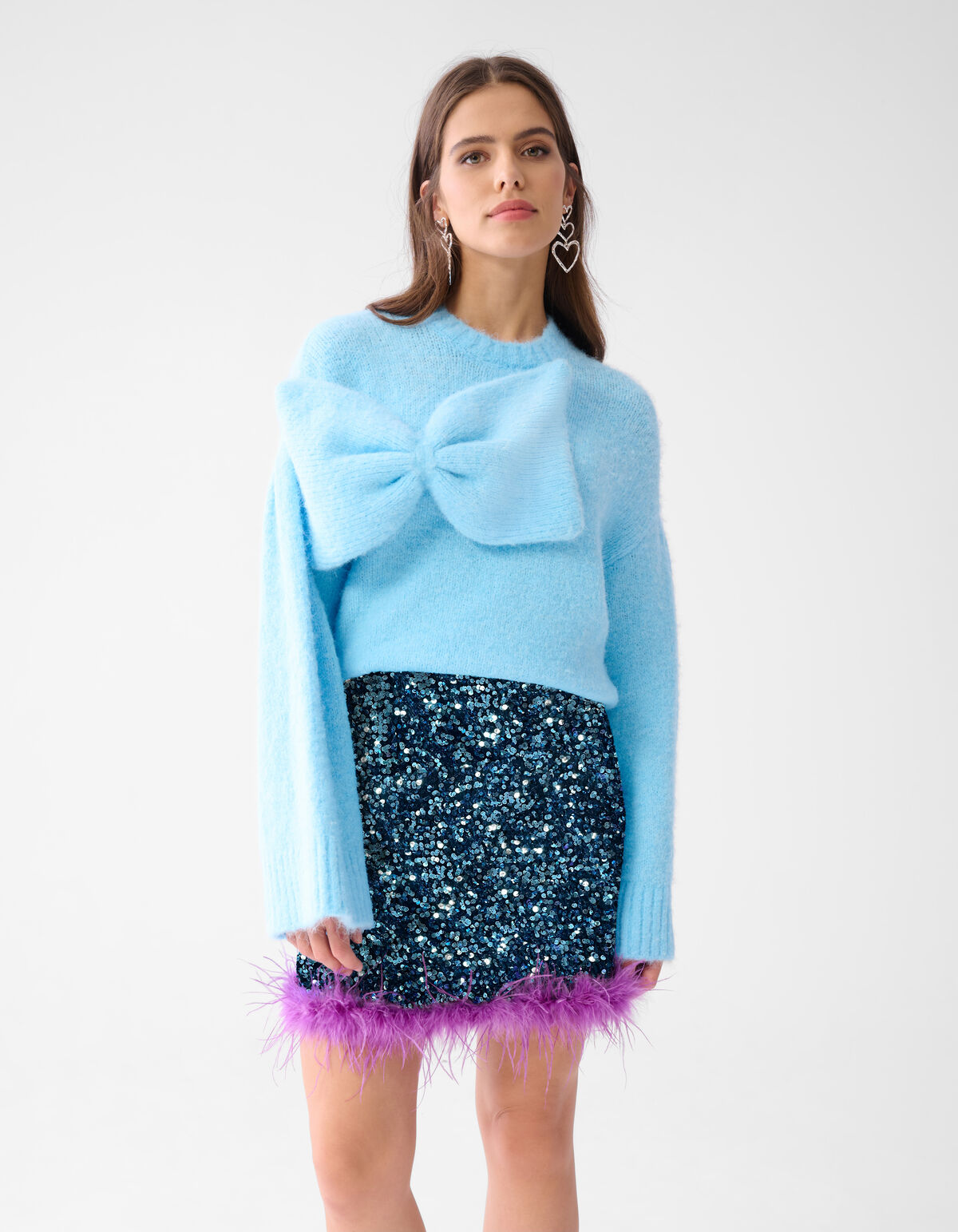 Bow Sweater Hellblau By Lizzy SHOEBY WOMEN