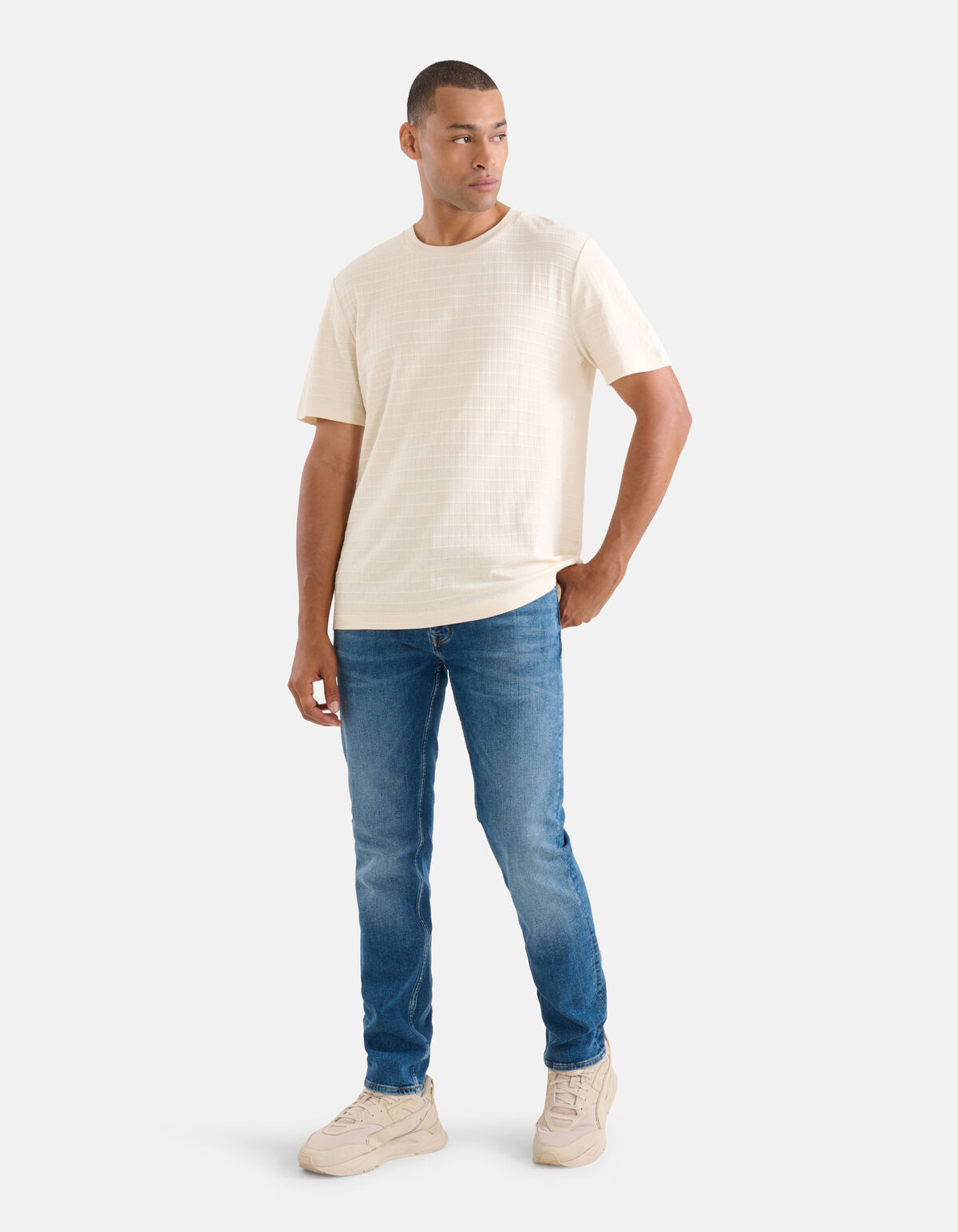 Strukturiertes T-shirt Off White SHOEBY MEN