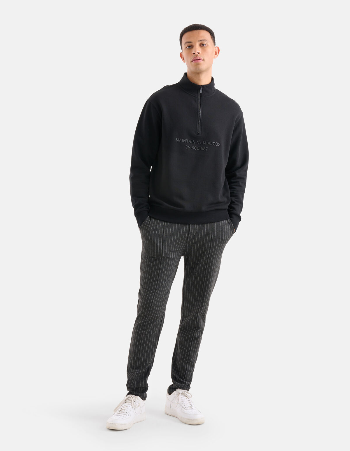 Nadelstreifenhosen Dunkelgrau SHOEBY MEN