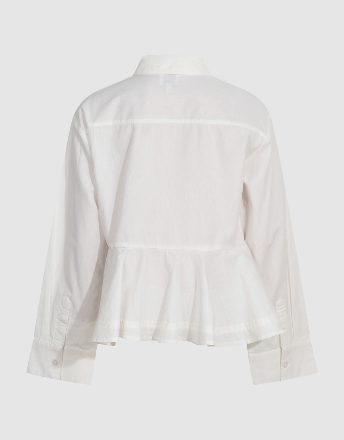 Peplum Herz Bluse Wei&szlig; SHOEBY GIRLS