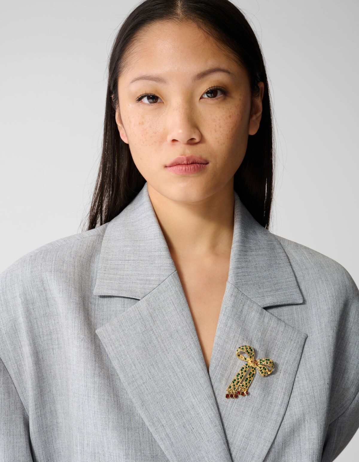 Strass Schleife Brosche Gold SHOEBY ACCESSOIRES