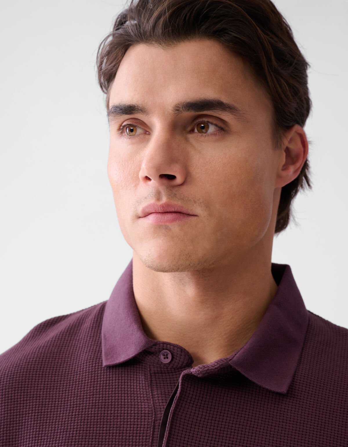 Structure Polo Dark Red SHOEBY MEN