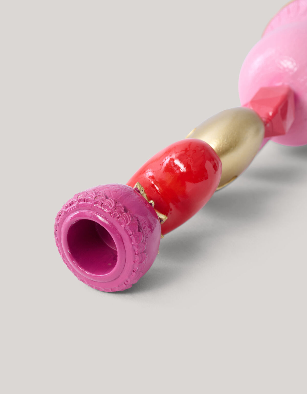 Smiley Kerzenst&auml;nder Rosa von Fred SHOEBY ACCESSOIRES