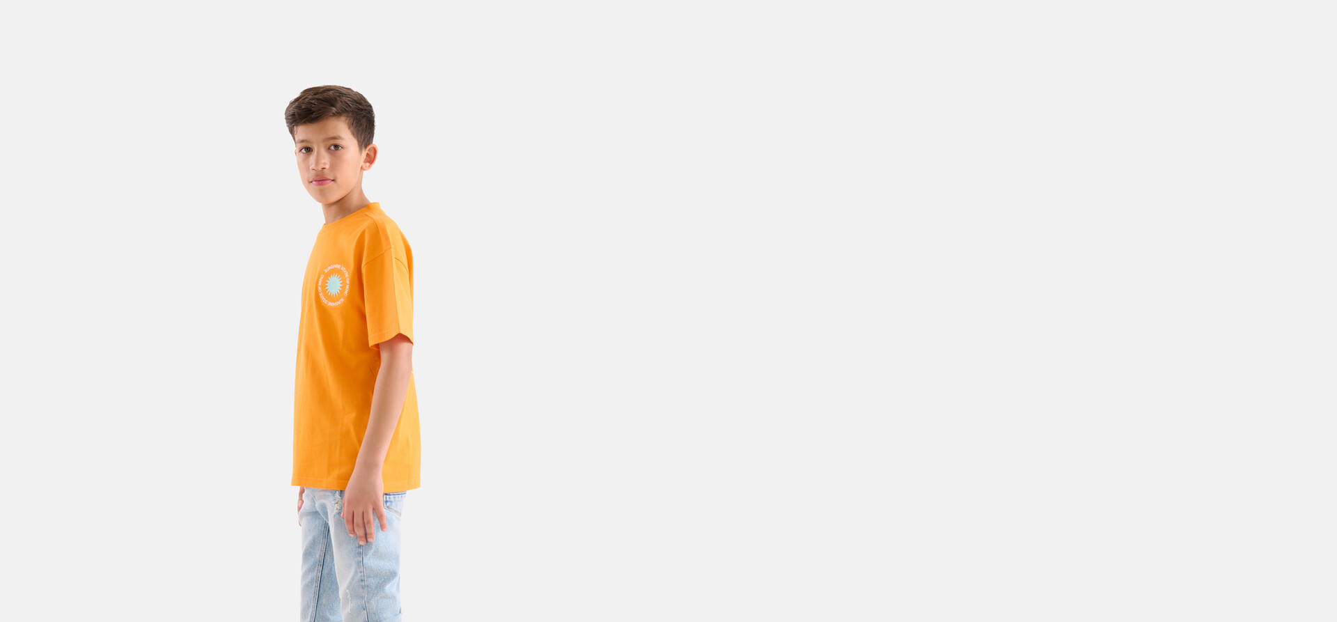 Kunstwerk T-shirt Orange SHOEBY BOYS