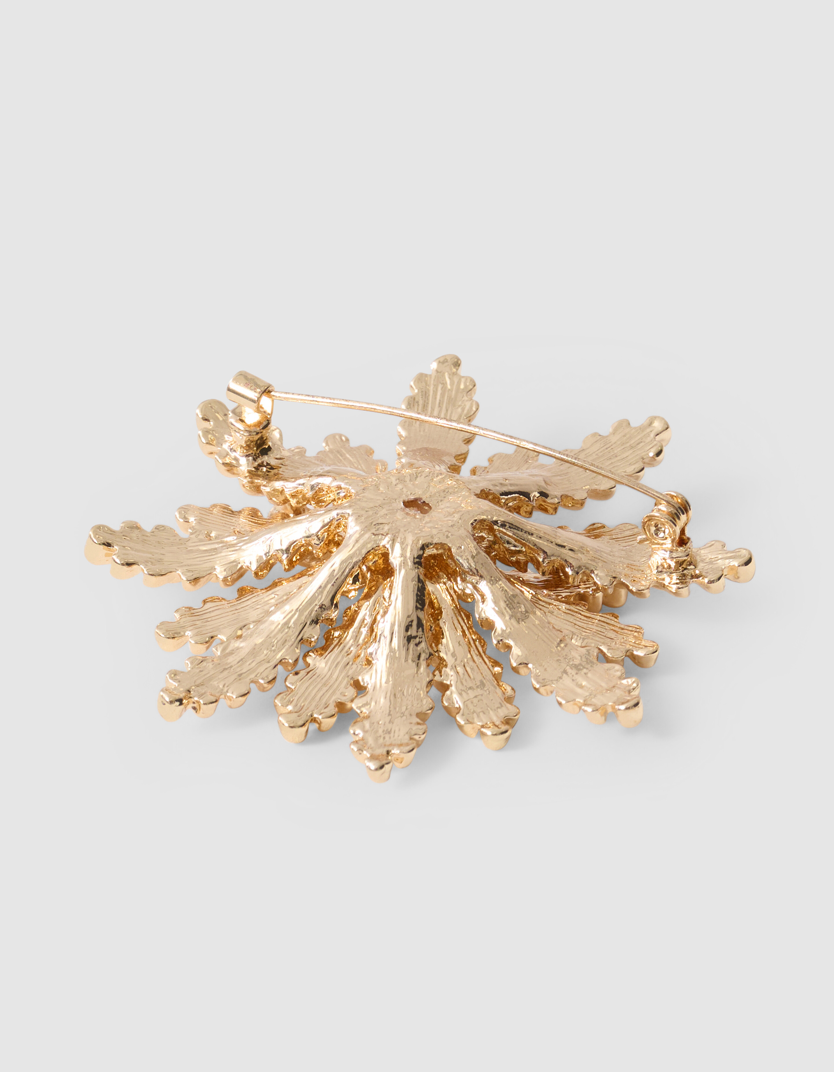 Palmenblüten-Brosche Gold SHOEBY ACCESSOIRES