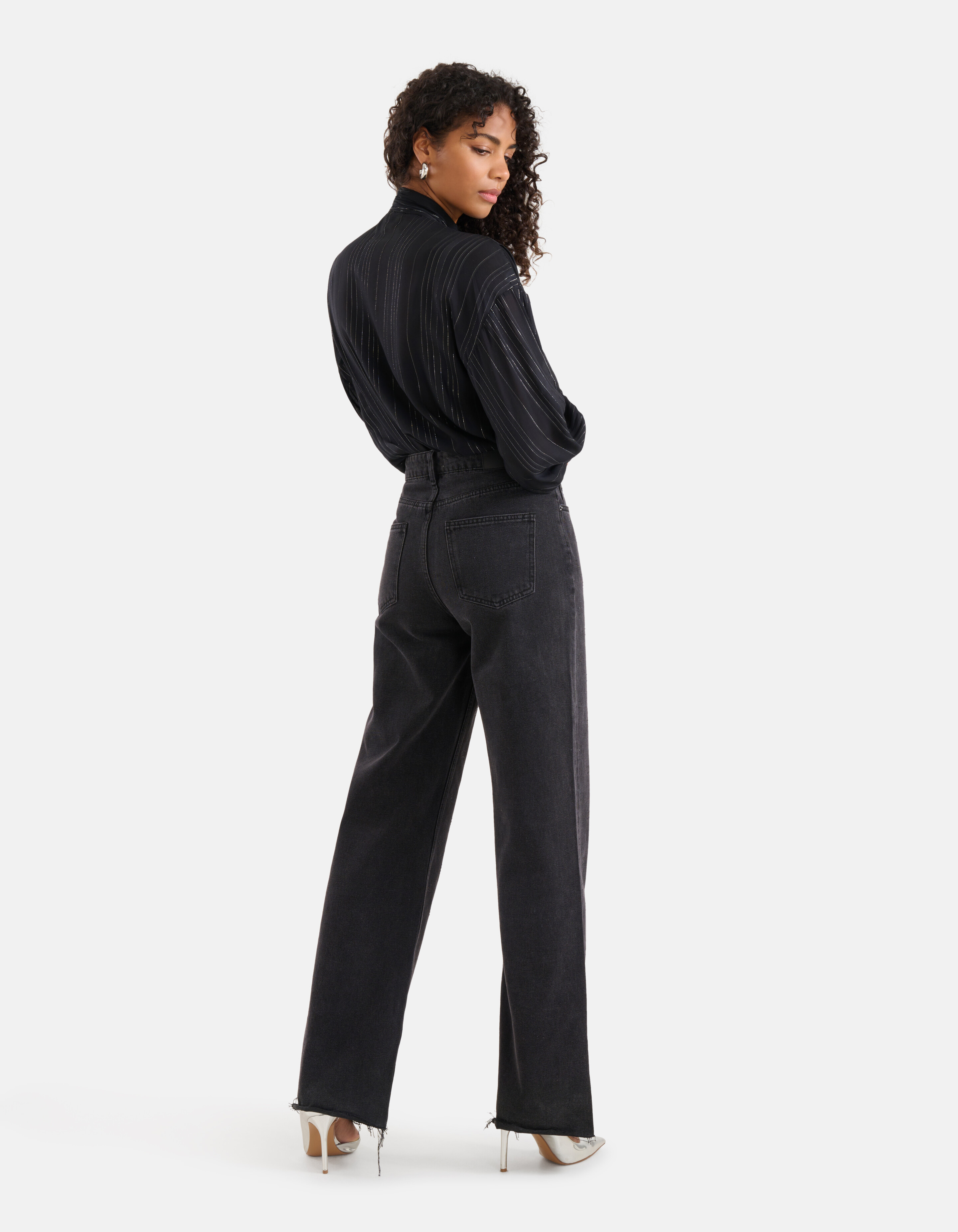 Lurexbluse Schwarz SHOEBY WOMEN