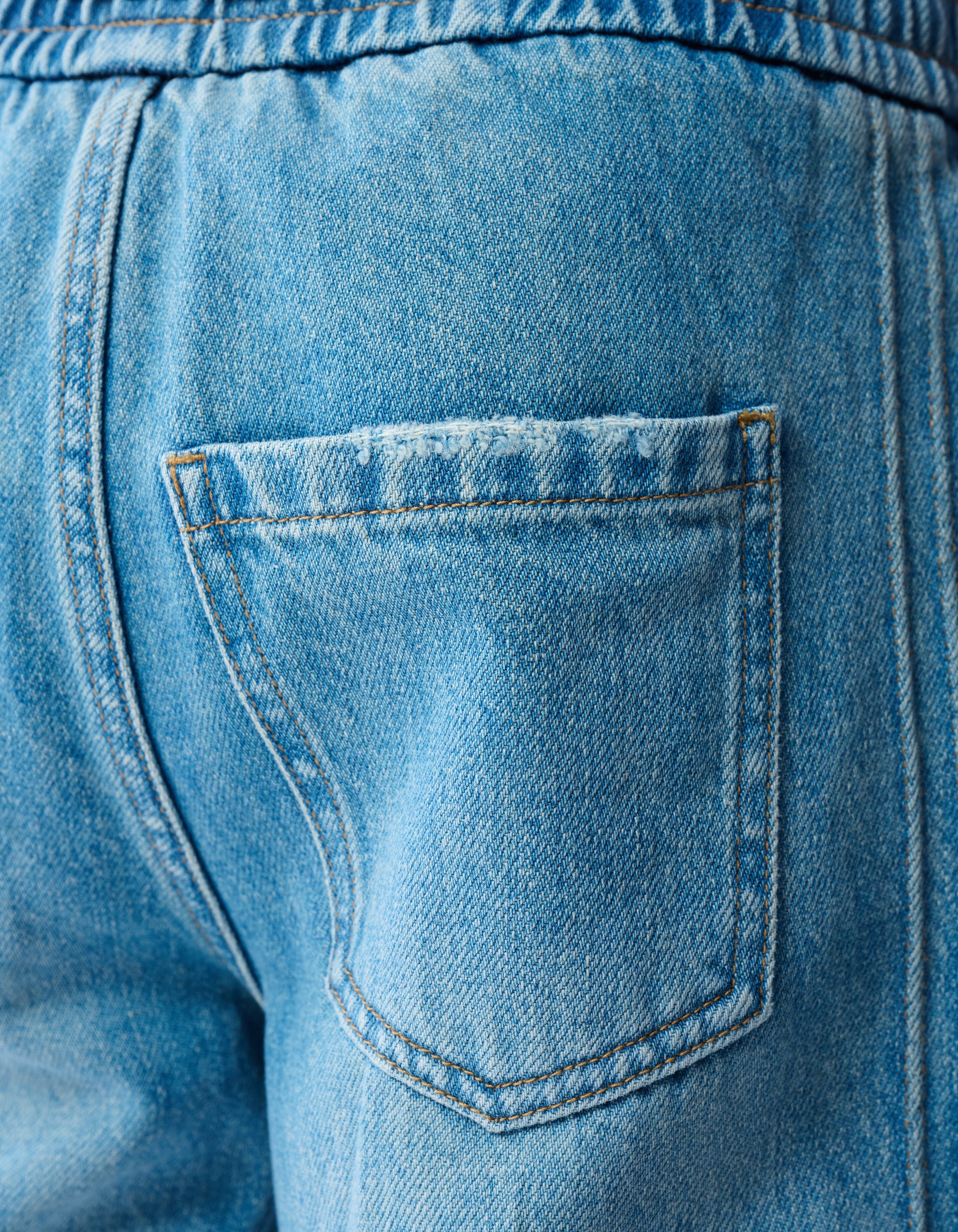 Sportliche Baggy-Fit-Jeans, mittelgrau SHOEBY BOYS