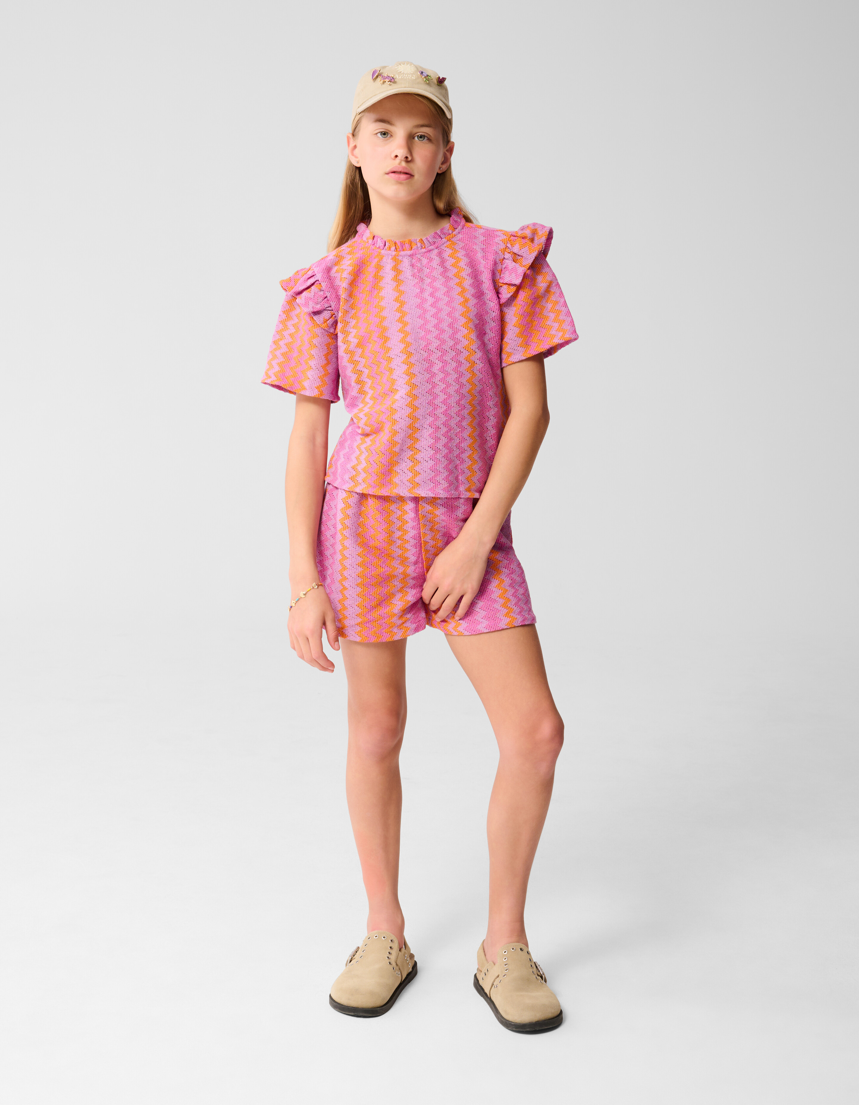 Zickzack-Häkeltop lila SHOEBY GIRLS