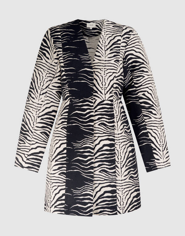 Eierf&ouml;rmiges Minikleid Schwarz/ Off White SHOEBY WOMEN