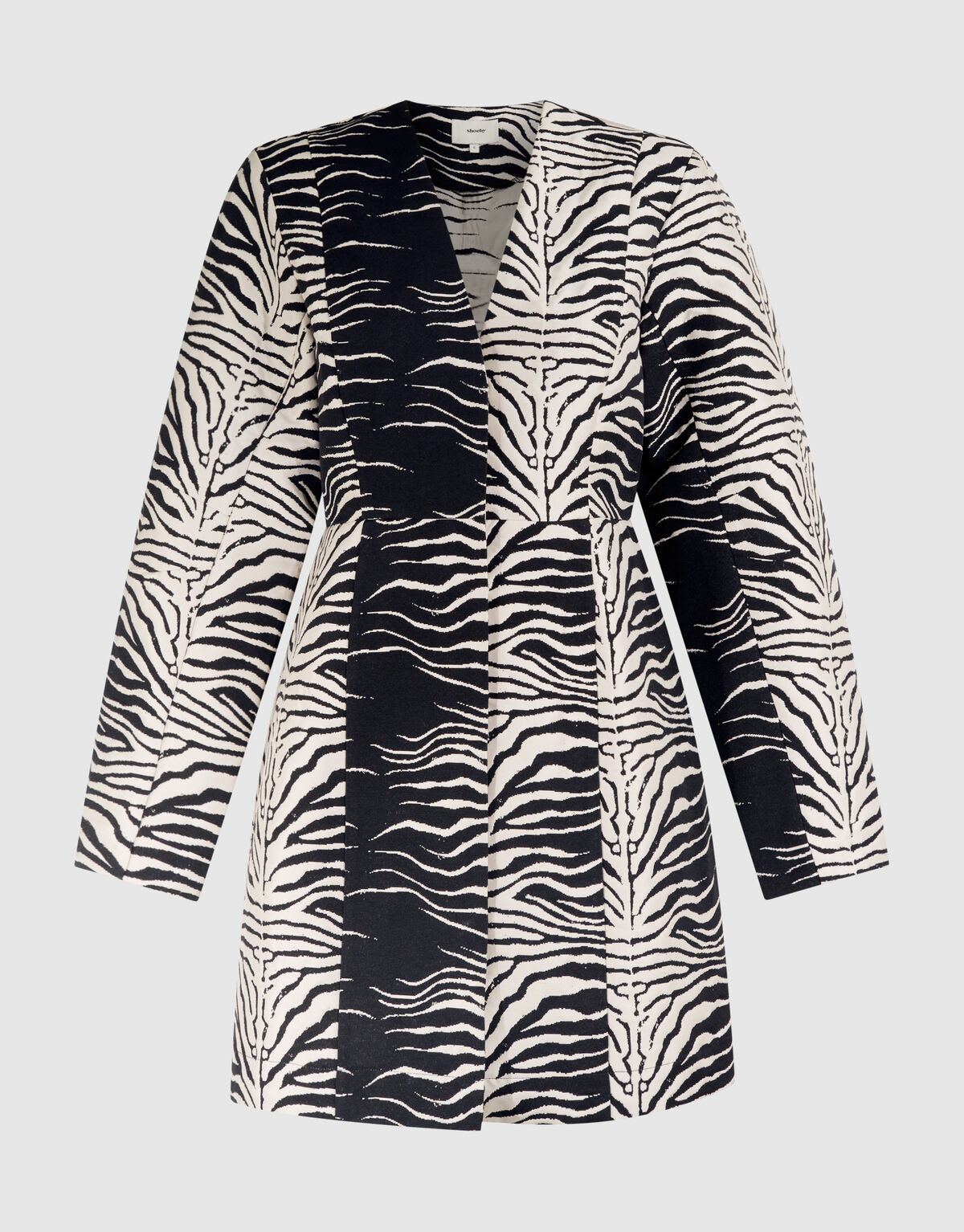 Eierf&ouml;rmiges Minikleid Schwarz/ Off White SHOEBY WOMEN