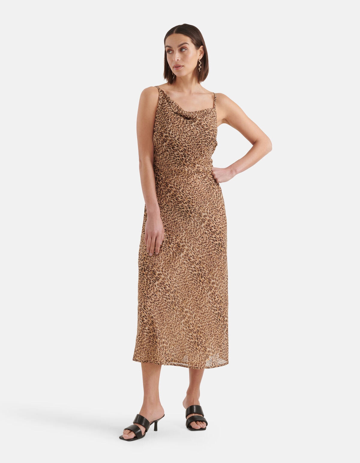 Cheetah Sleek Dress Braun SHOEBY WOMEN