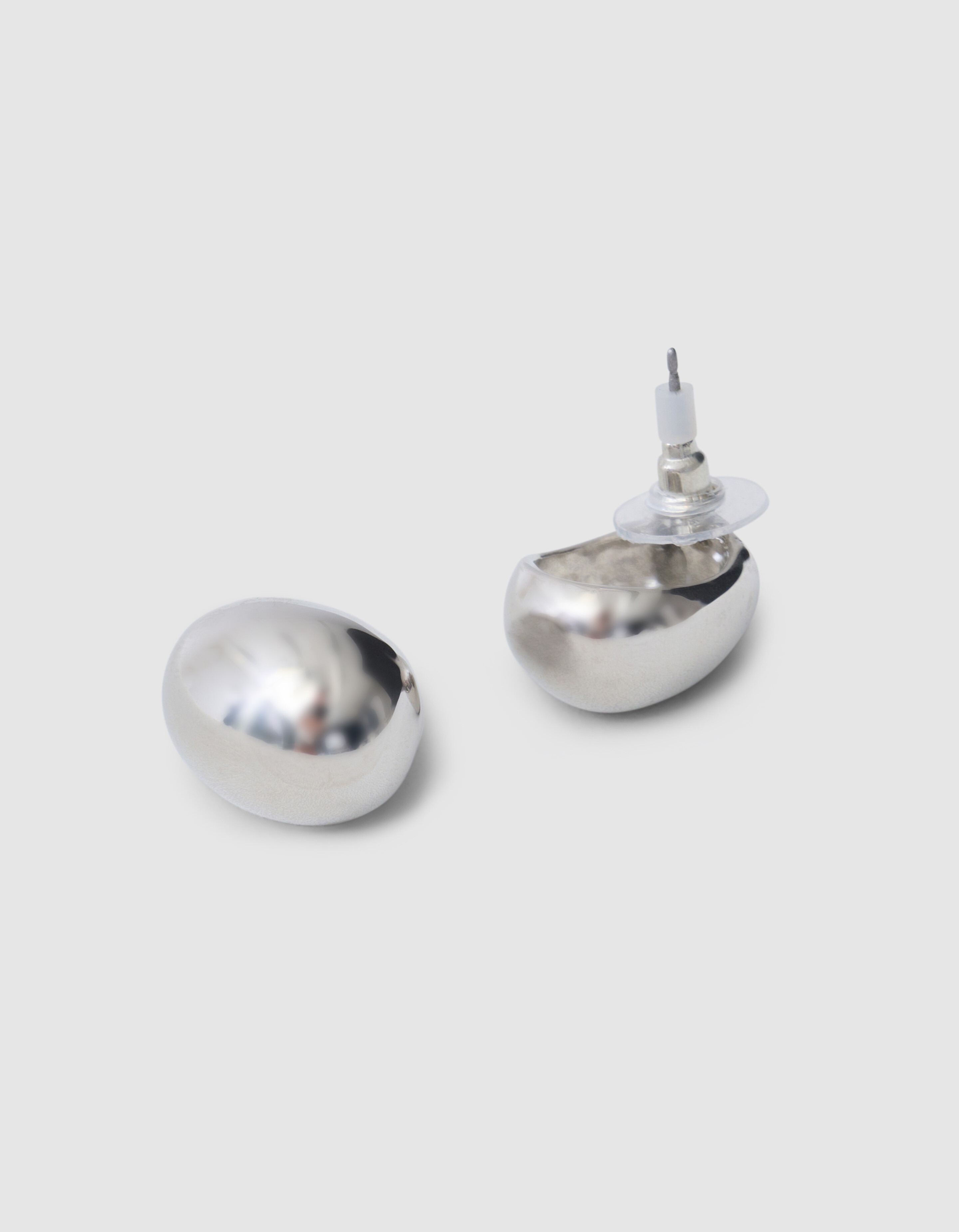 Kleine Glühbirnen Ohrringe Silber SHOEBY ACCESSOIRES