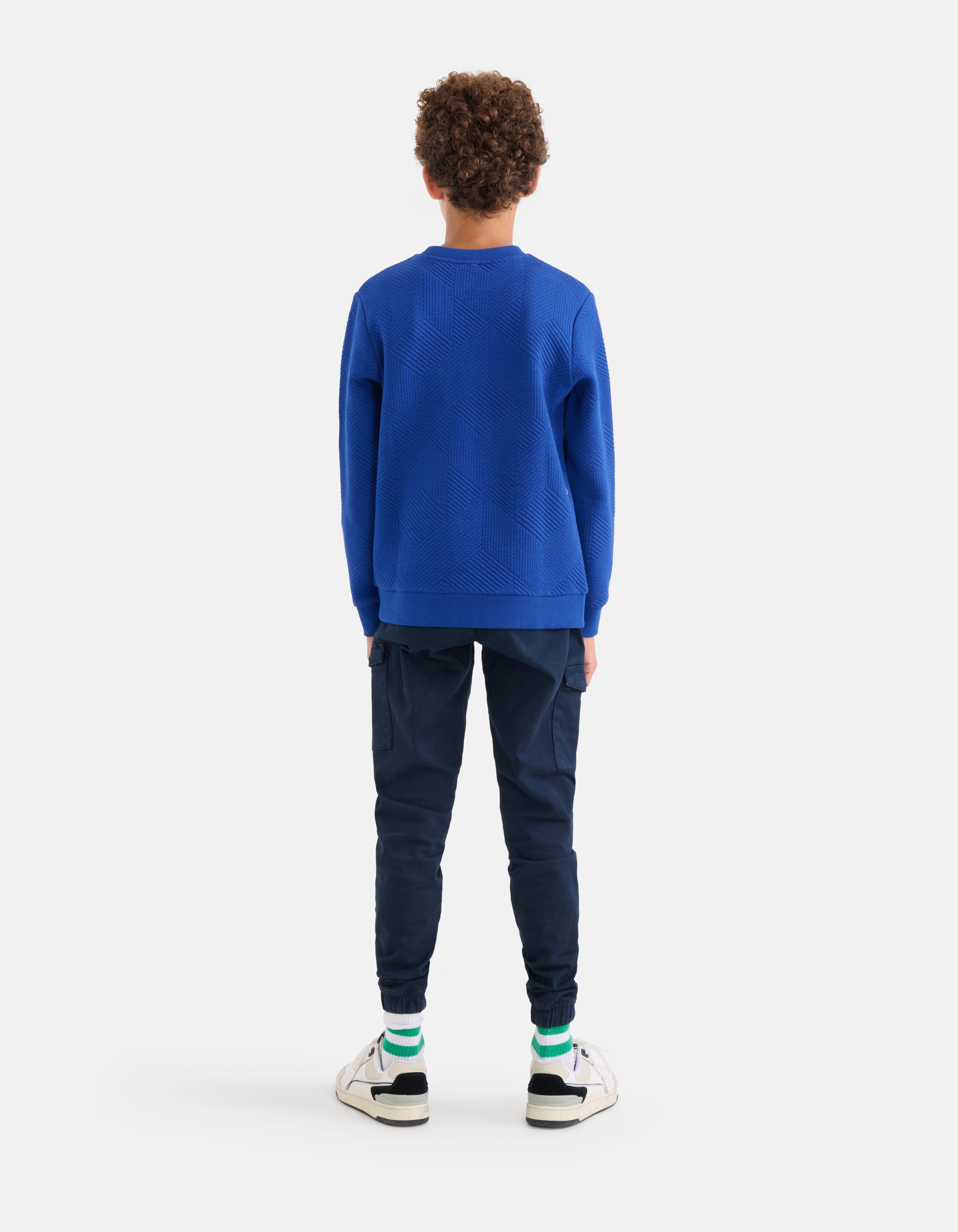 Struktur Pullover Blau SHOEBY BOYS