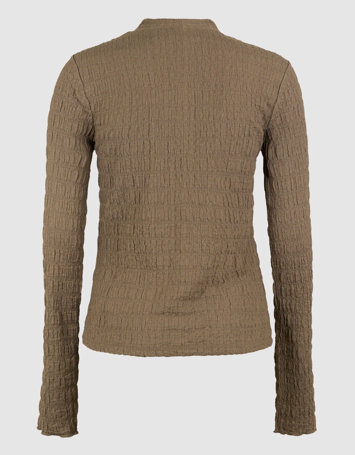 Struktur Langarmshirt Top Khaki SHOEBY WOMEN