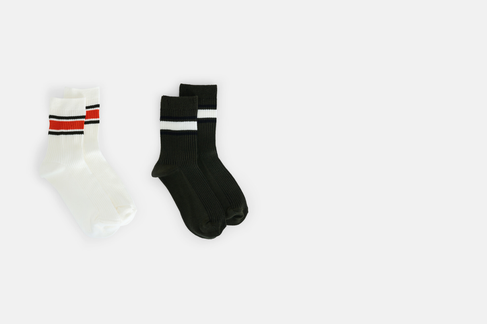 Zweierpack gestreifte Socken SHOEBY ACCESSOIRES
