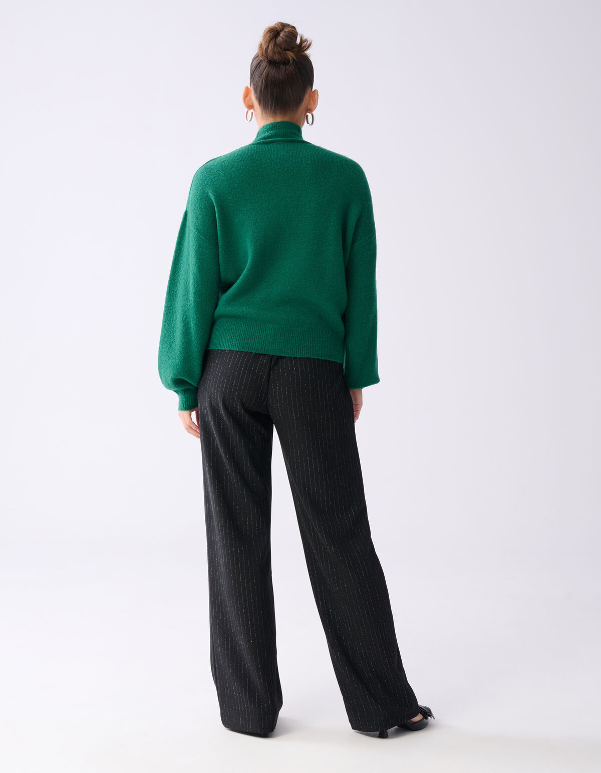 Studio Strass Pullover Dunkelgrün SHOEBY WOMEN