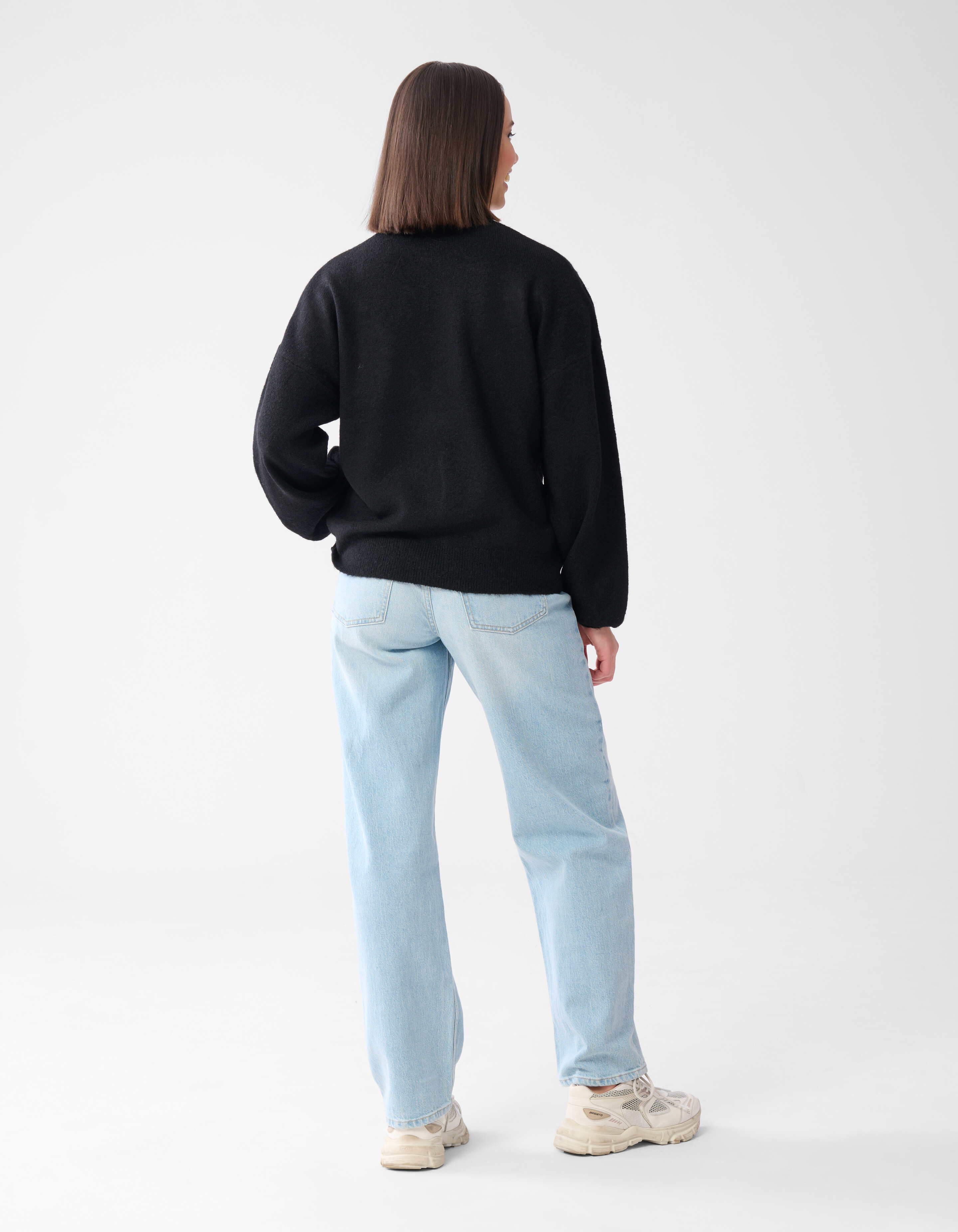 Vintage Patch Pullover Schwarz SHOEBY WOMEN