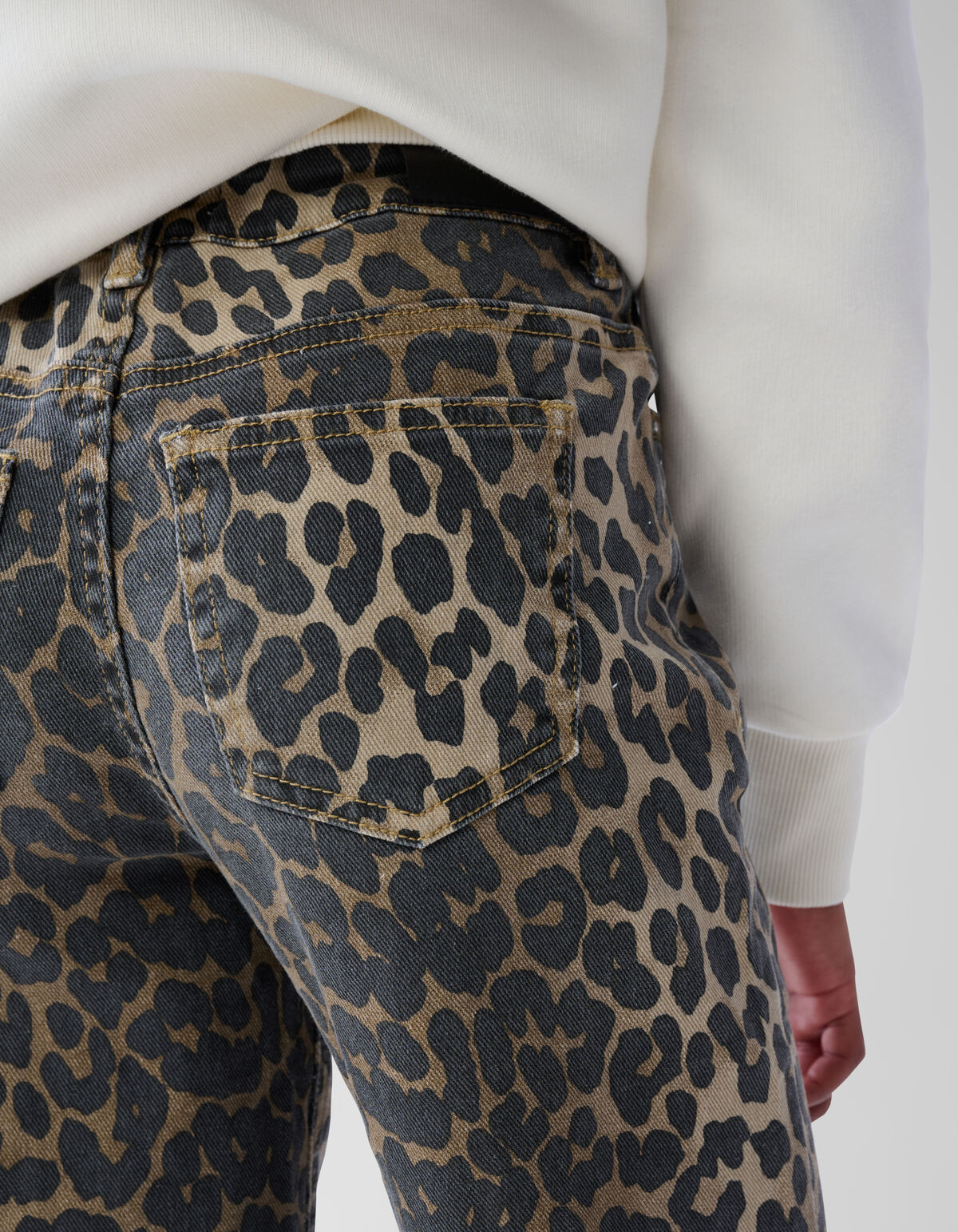 Leopard Straight Fit-Hose Braun SHOEBY GIRLS