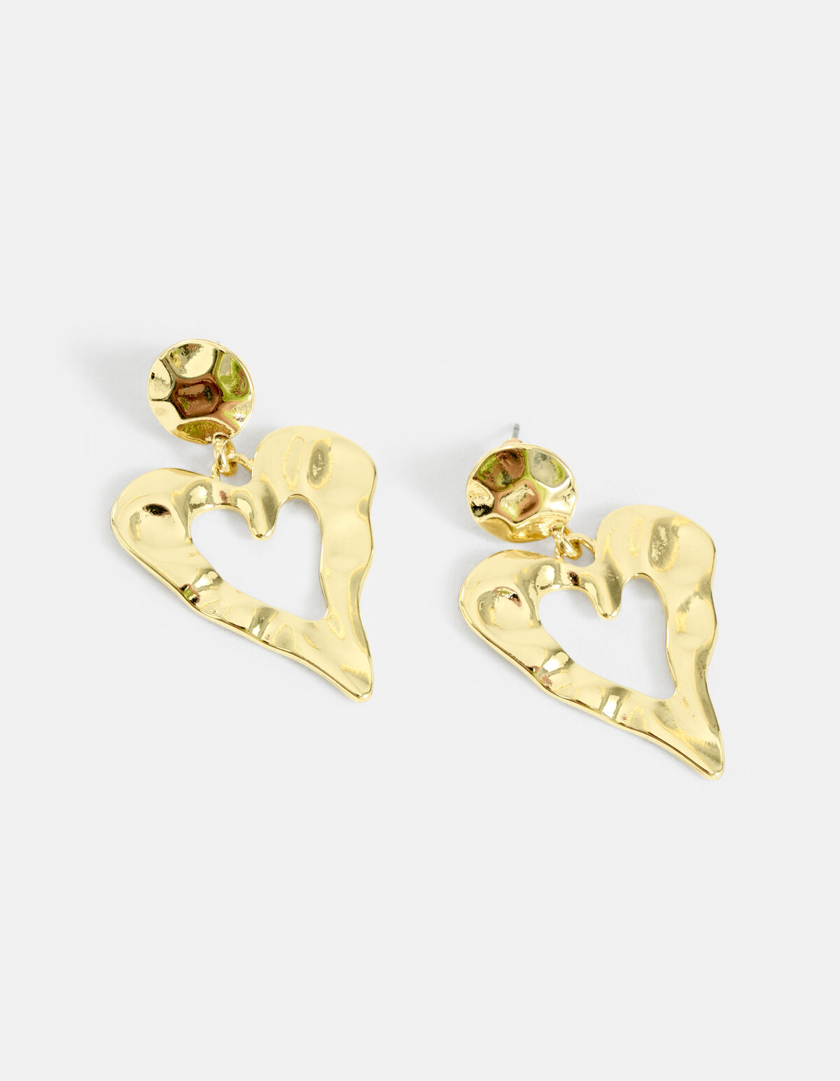 Herz-Ohrringe Gold SHOEBY ACCESSOIRES