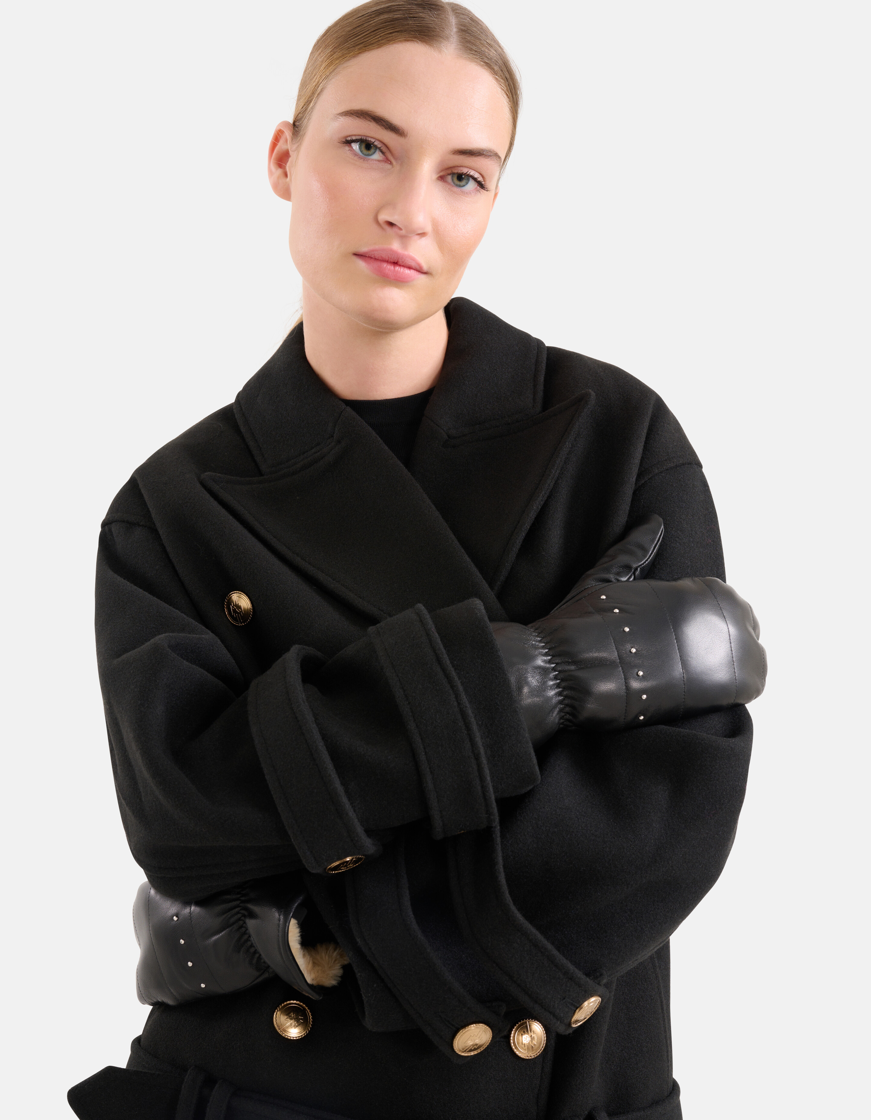 Lederhandschuhe Schwarz SHOEBY ACCESSOIRES