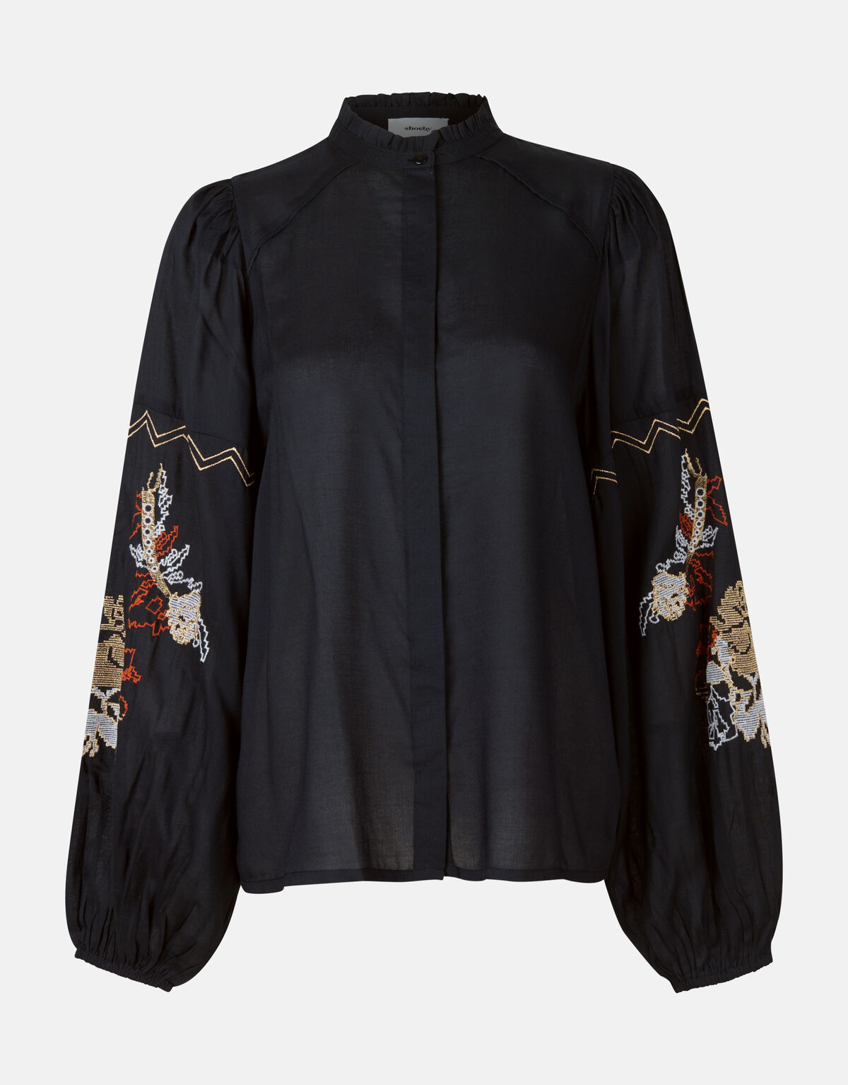 Bestickte Bluse Schwarz von Mieke SHOEBY WOMEN