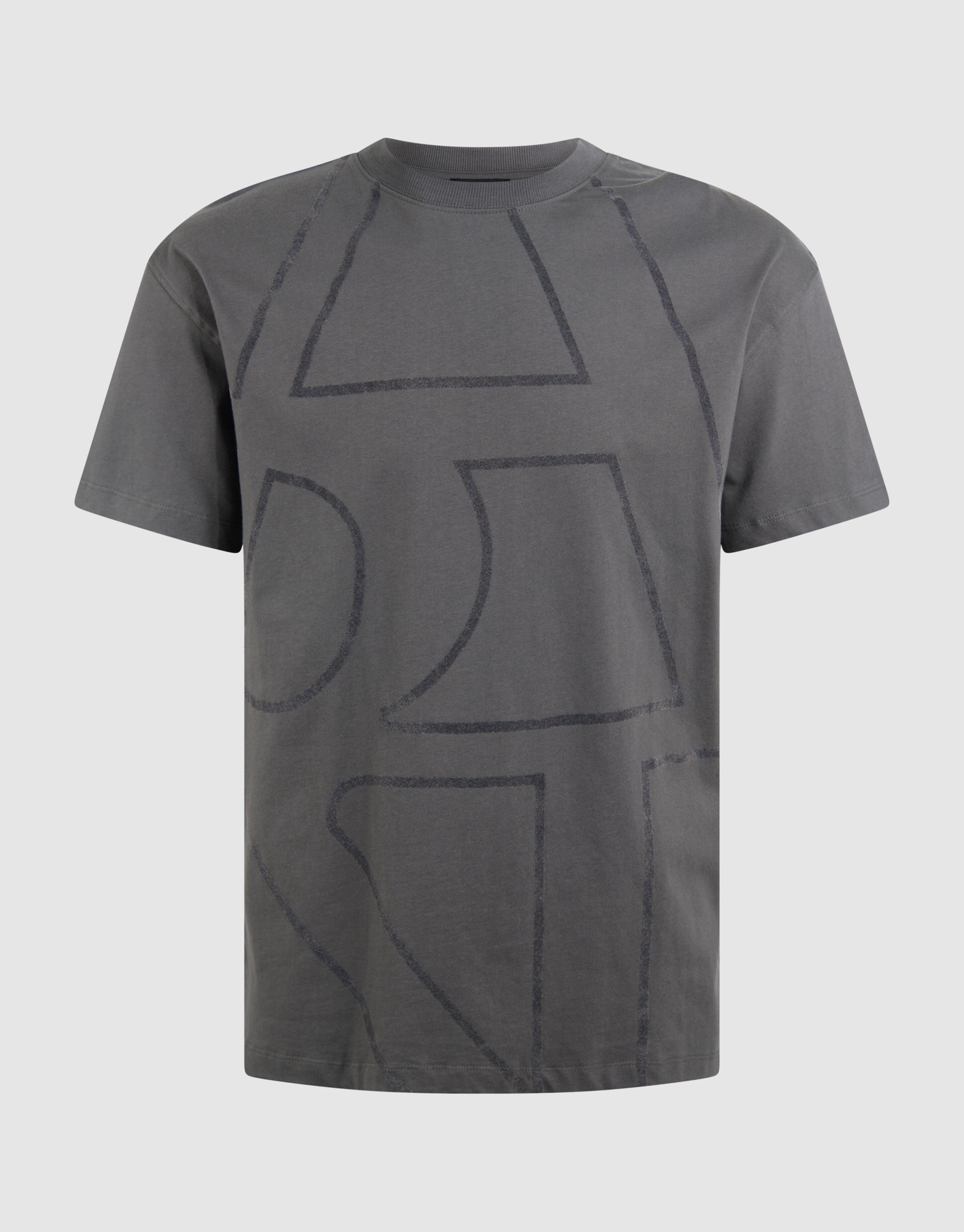 Flock Line Artwork T-shirt Dunkelgrün SHOEBY MEN