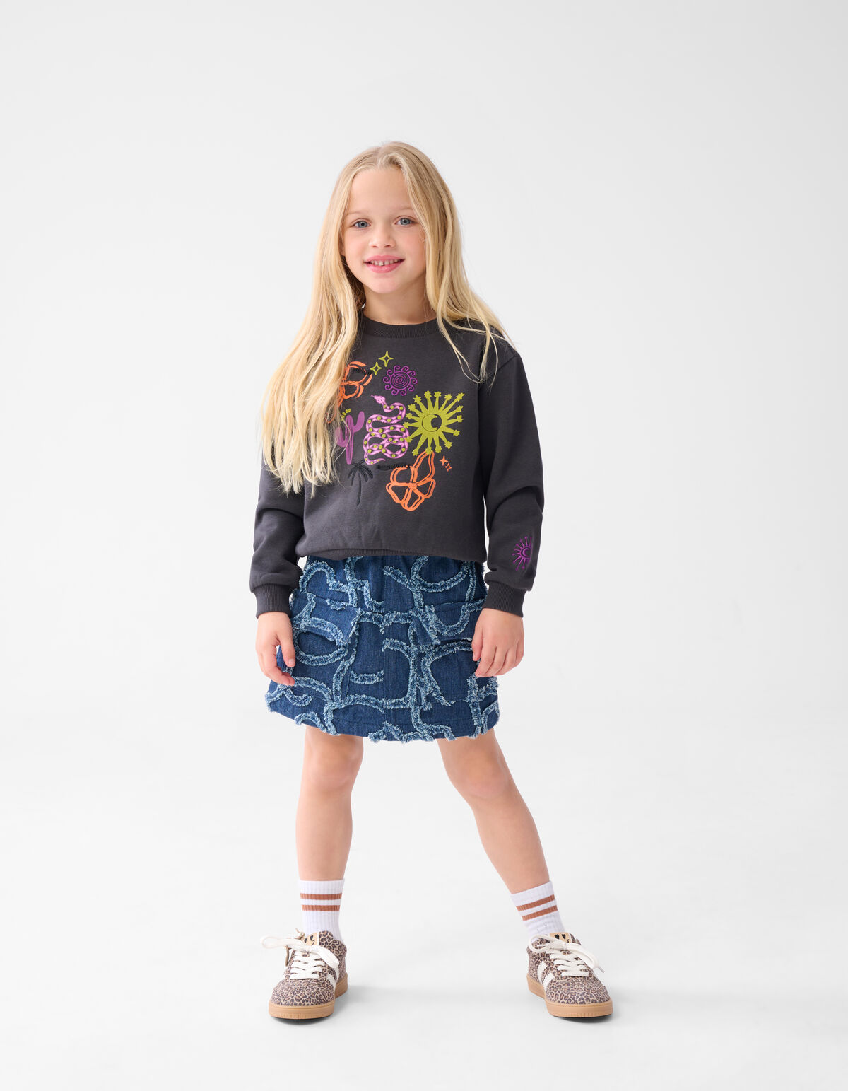 Artwork Pullover Dunkelgrau SHOEBY GIRLS