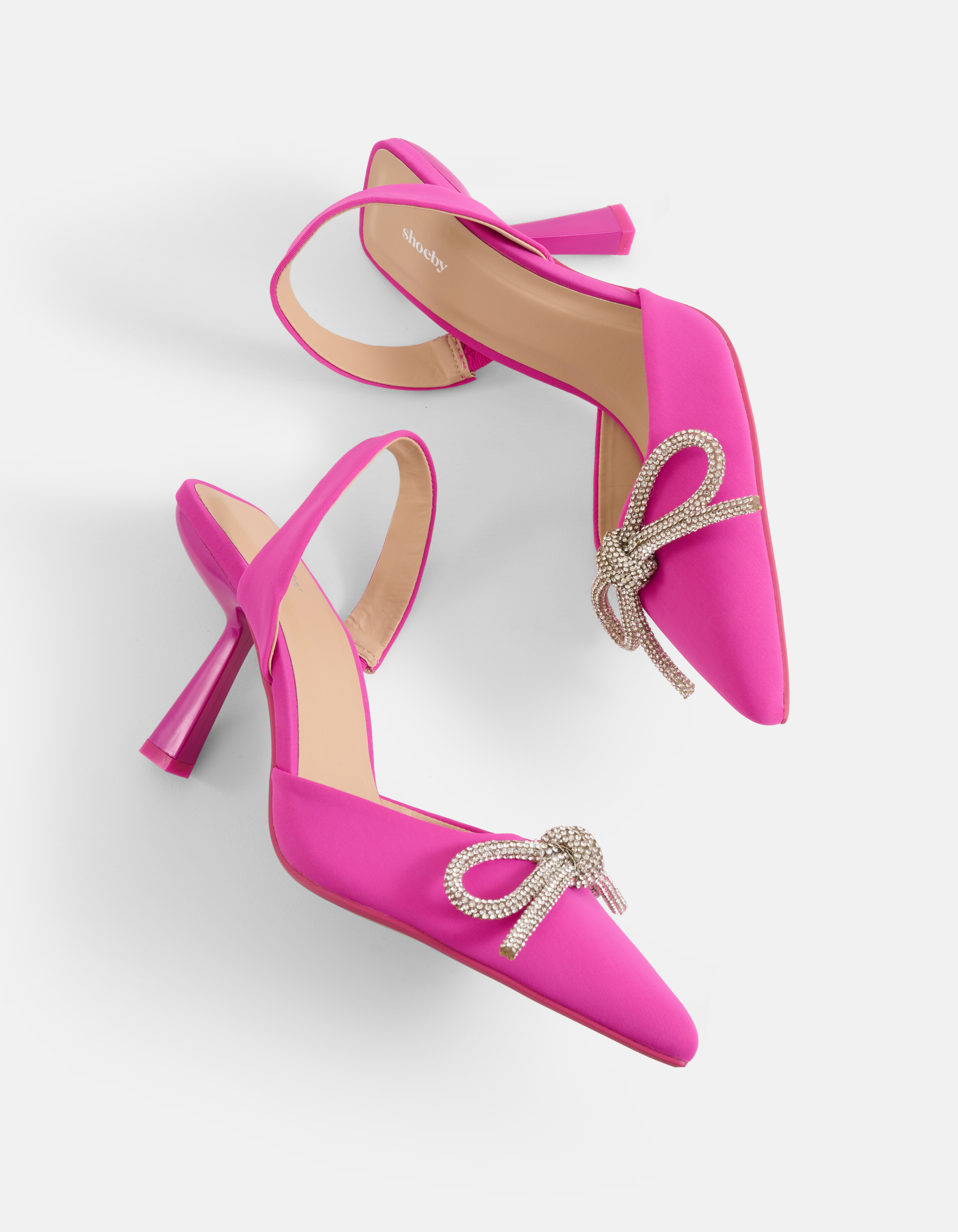 Strass Schleife Heels Rosa SHOEBY SHOES